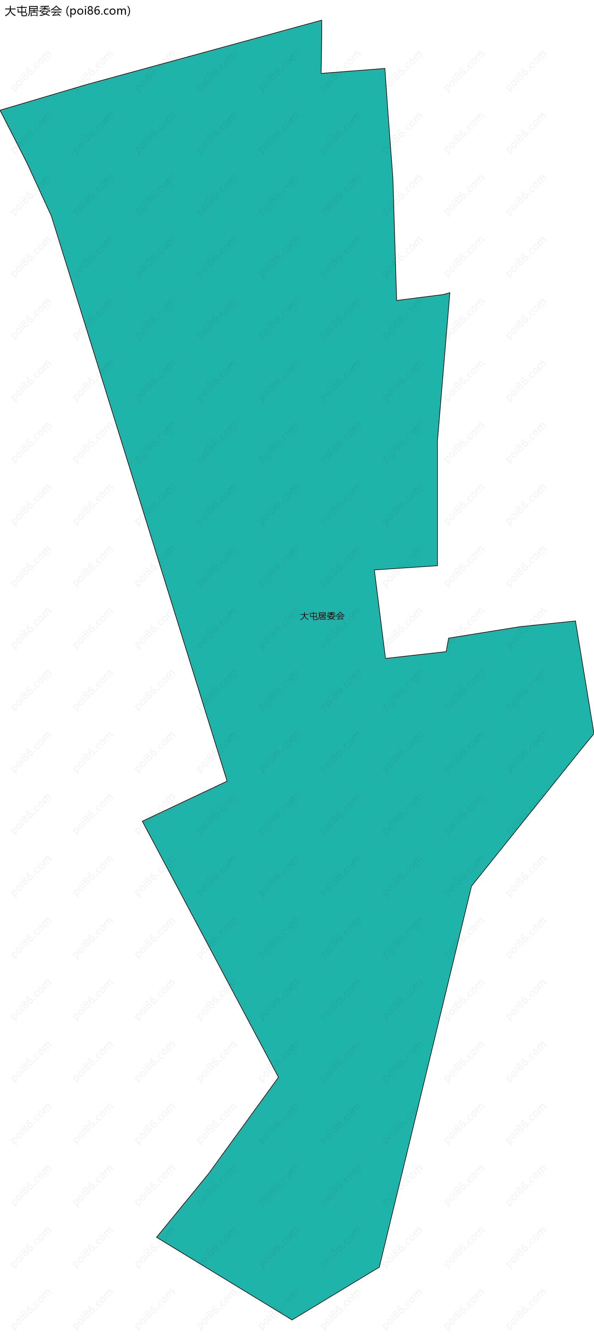 大屯居委会边界地图