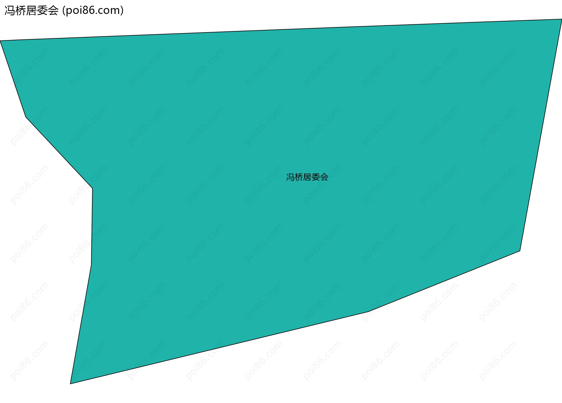 冯桥居委会边界地图