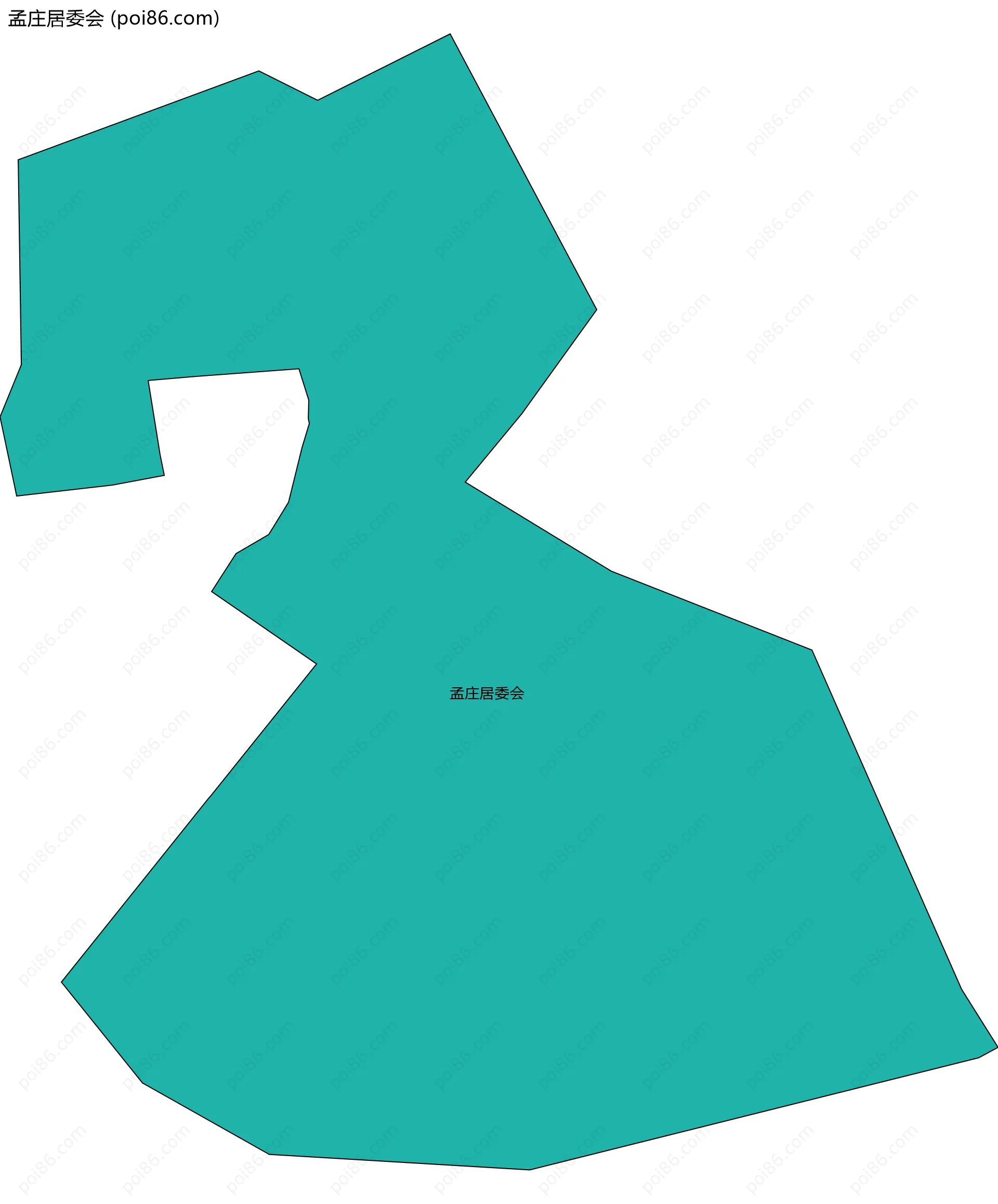 孟庄居委会边界地图