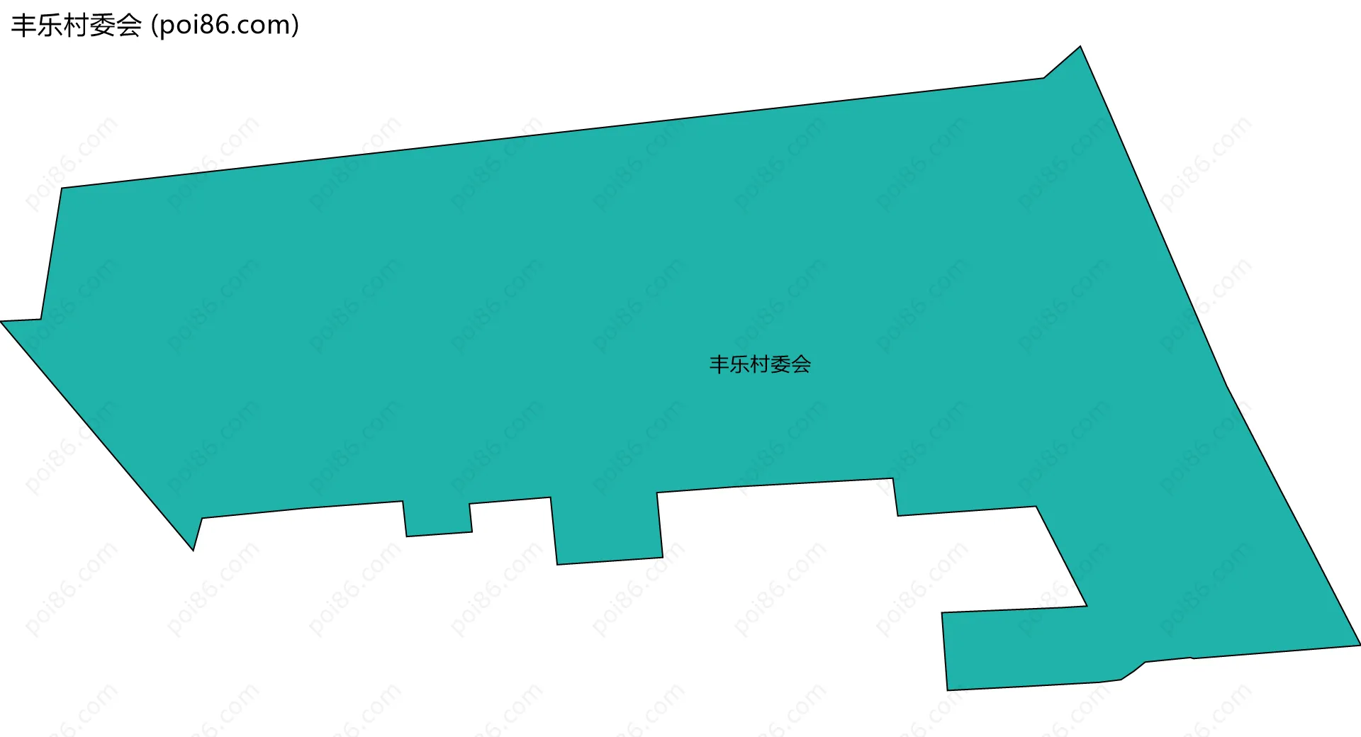 丰乐村委会边界地图