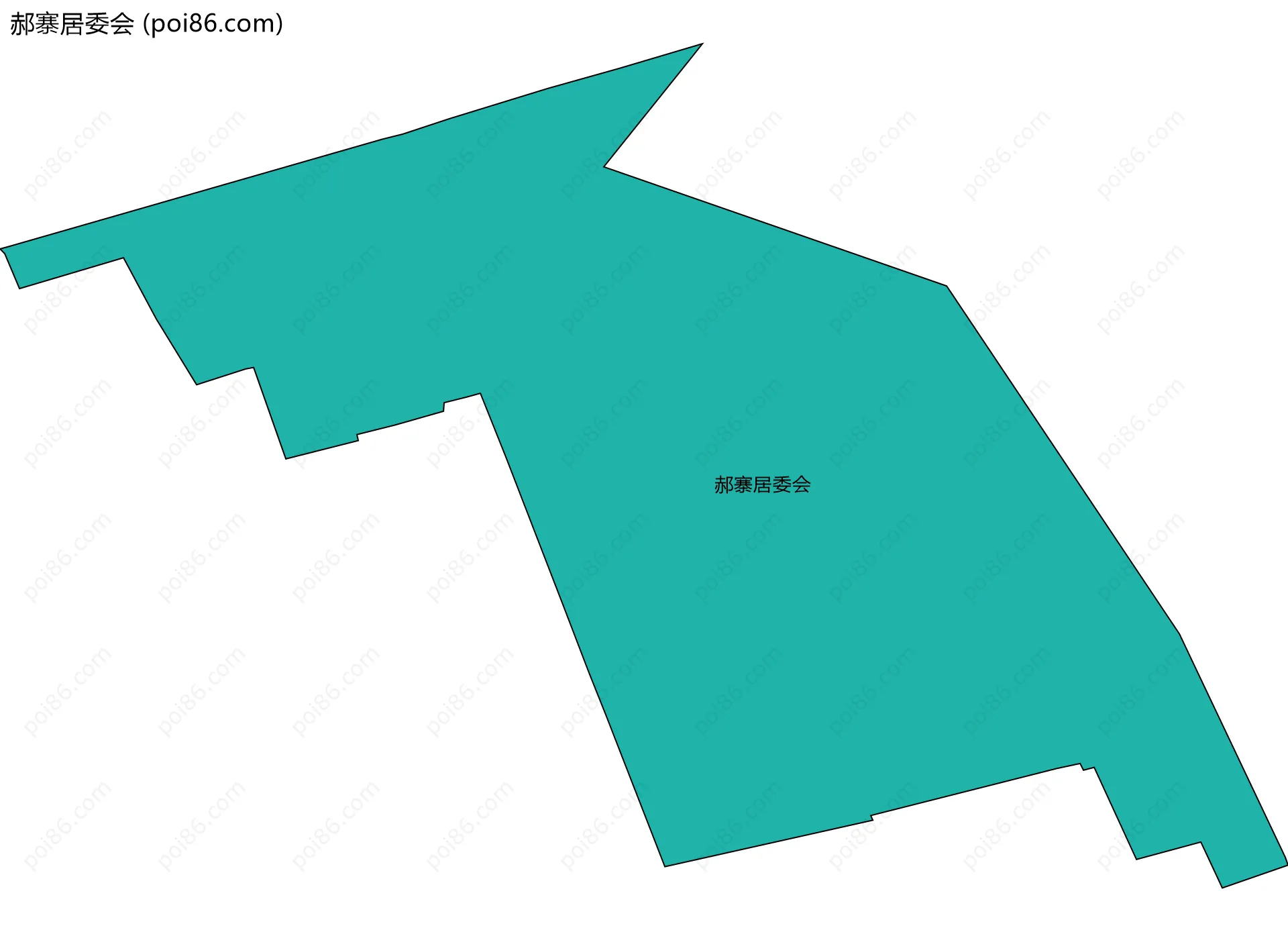 郝寨居委会边界地图
