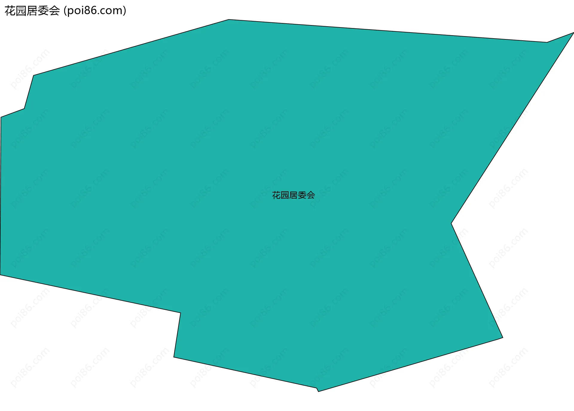 花园居委会边界地图