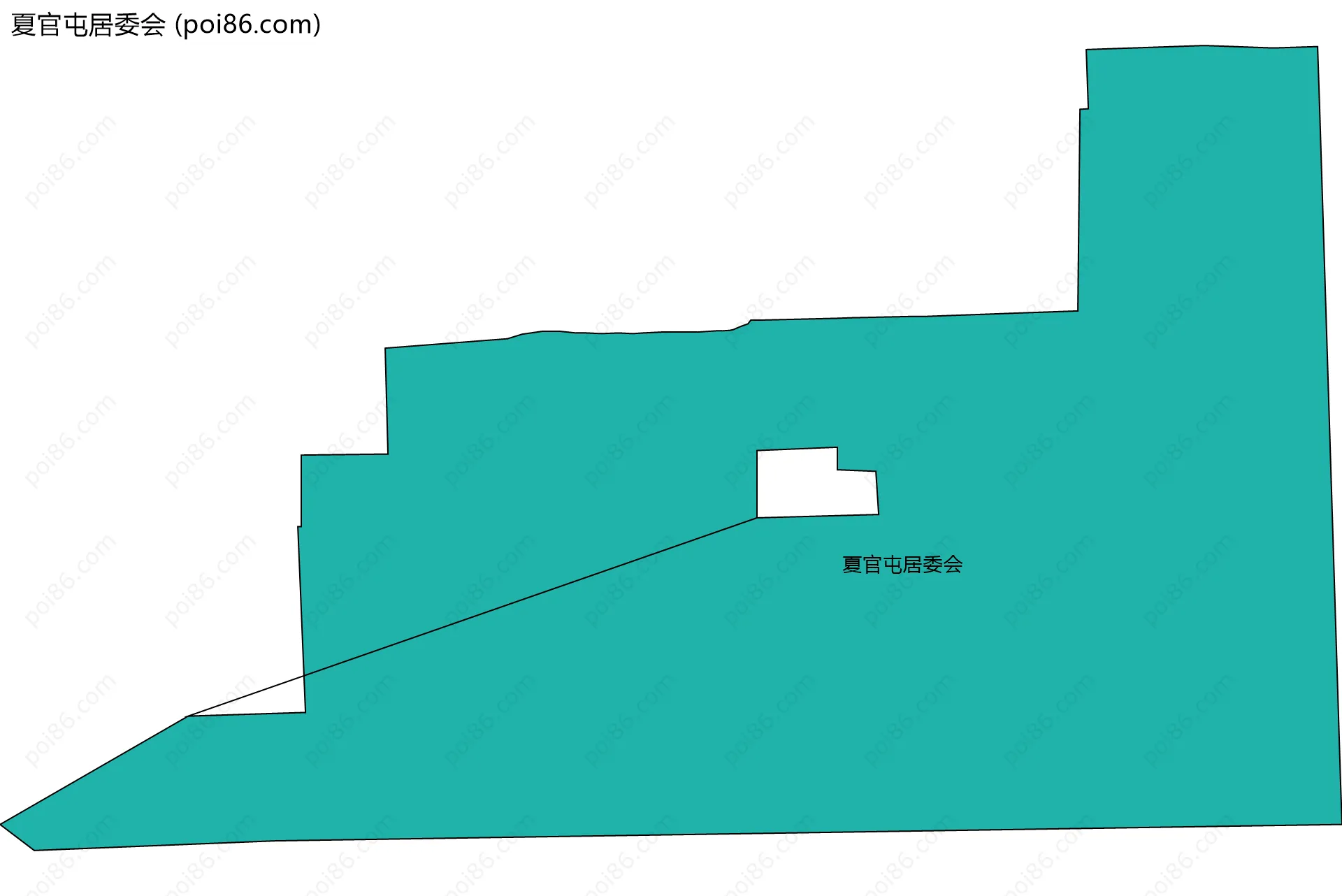 夏官屯居委会边界地图
