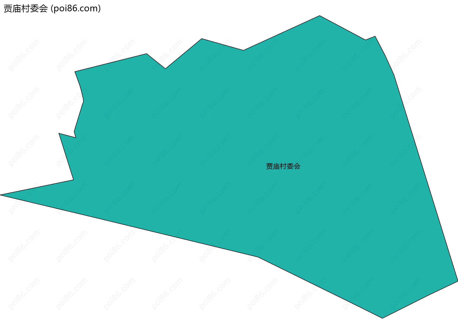 贾庙村委会边界地图