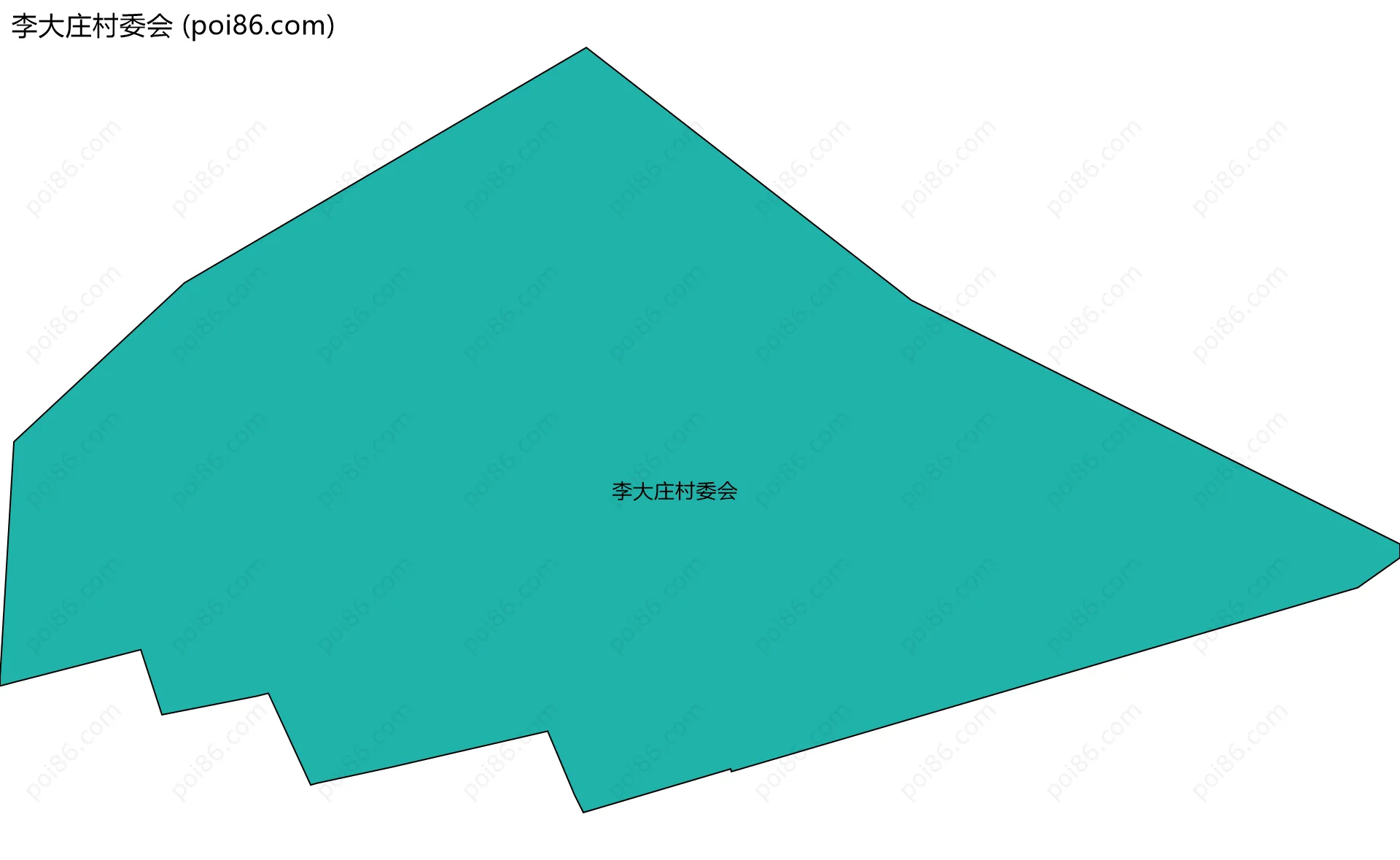 李大庄村委会边界地图