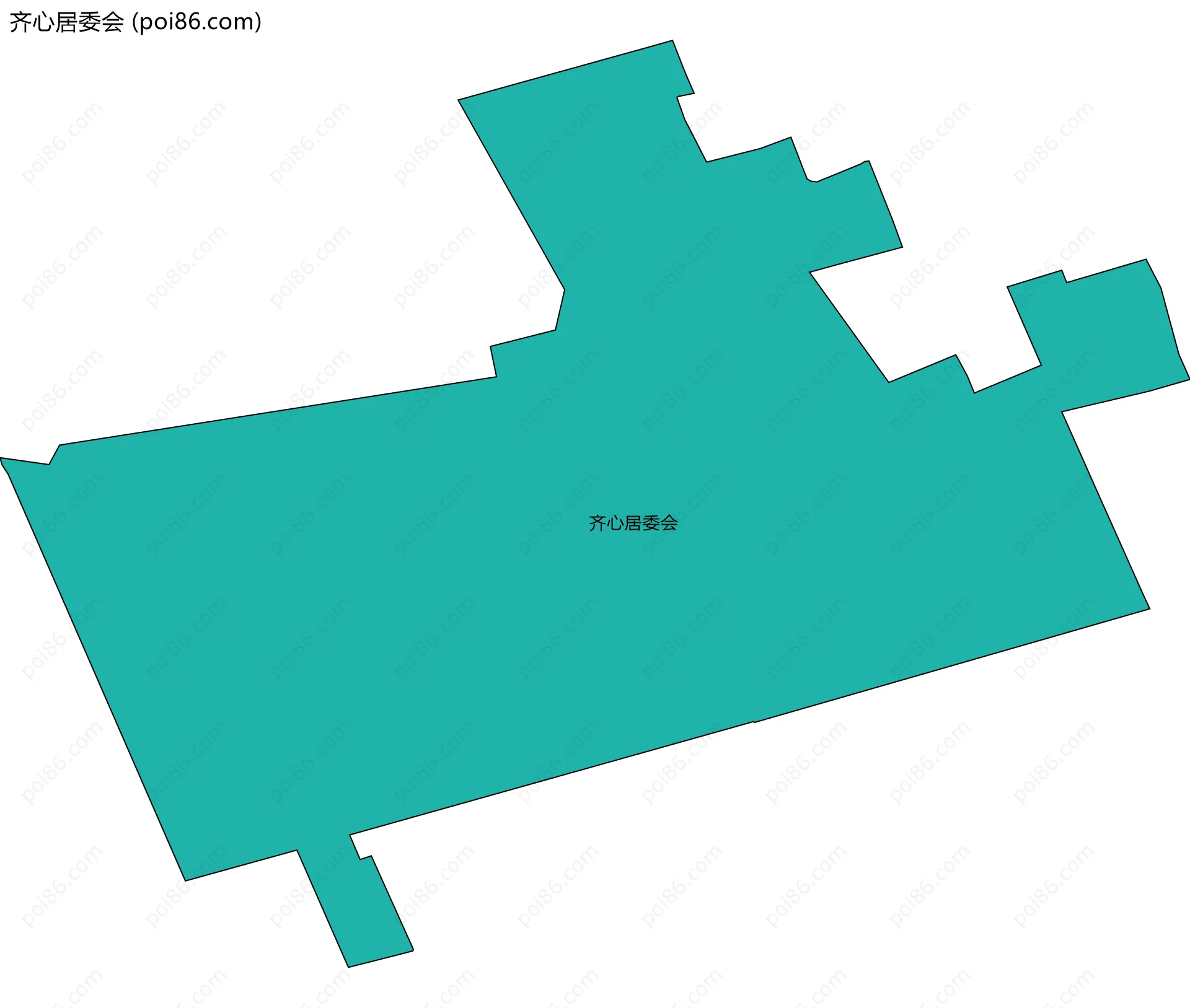 齐心居委会边界地图