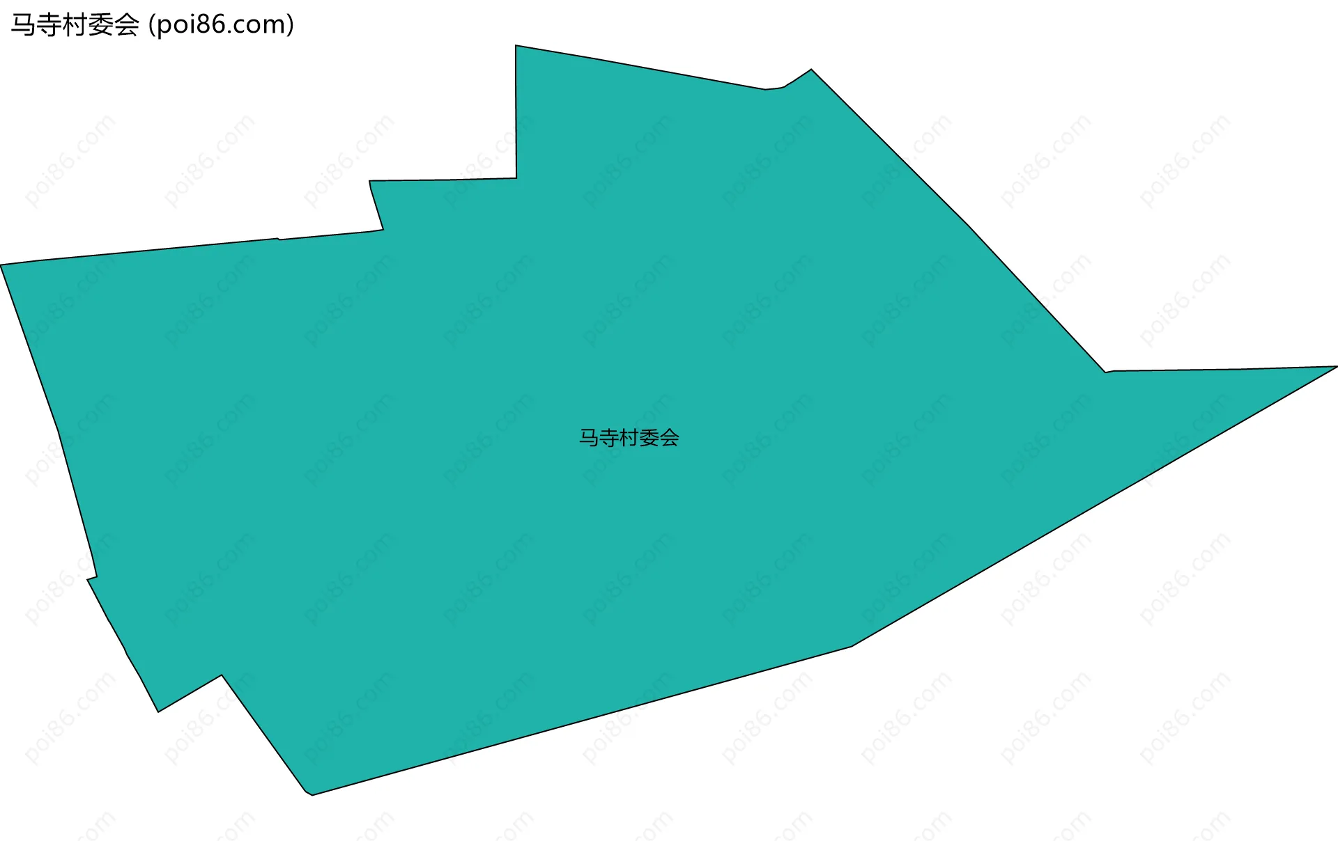 马寺村委会边界地图