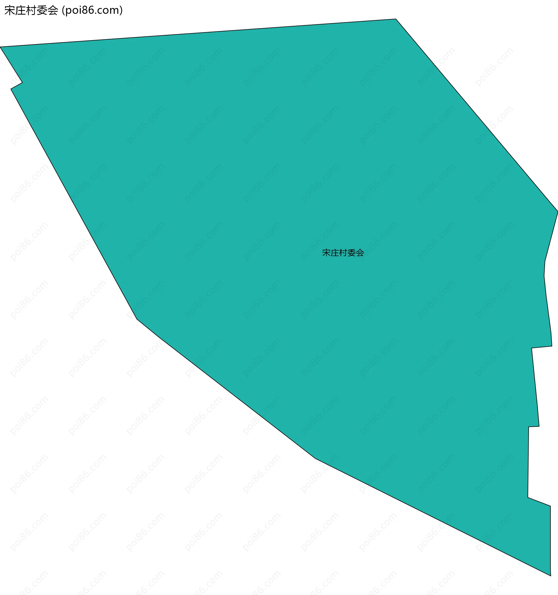 宋庄村委会边界地图