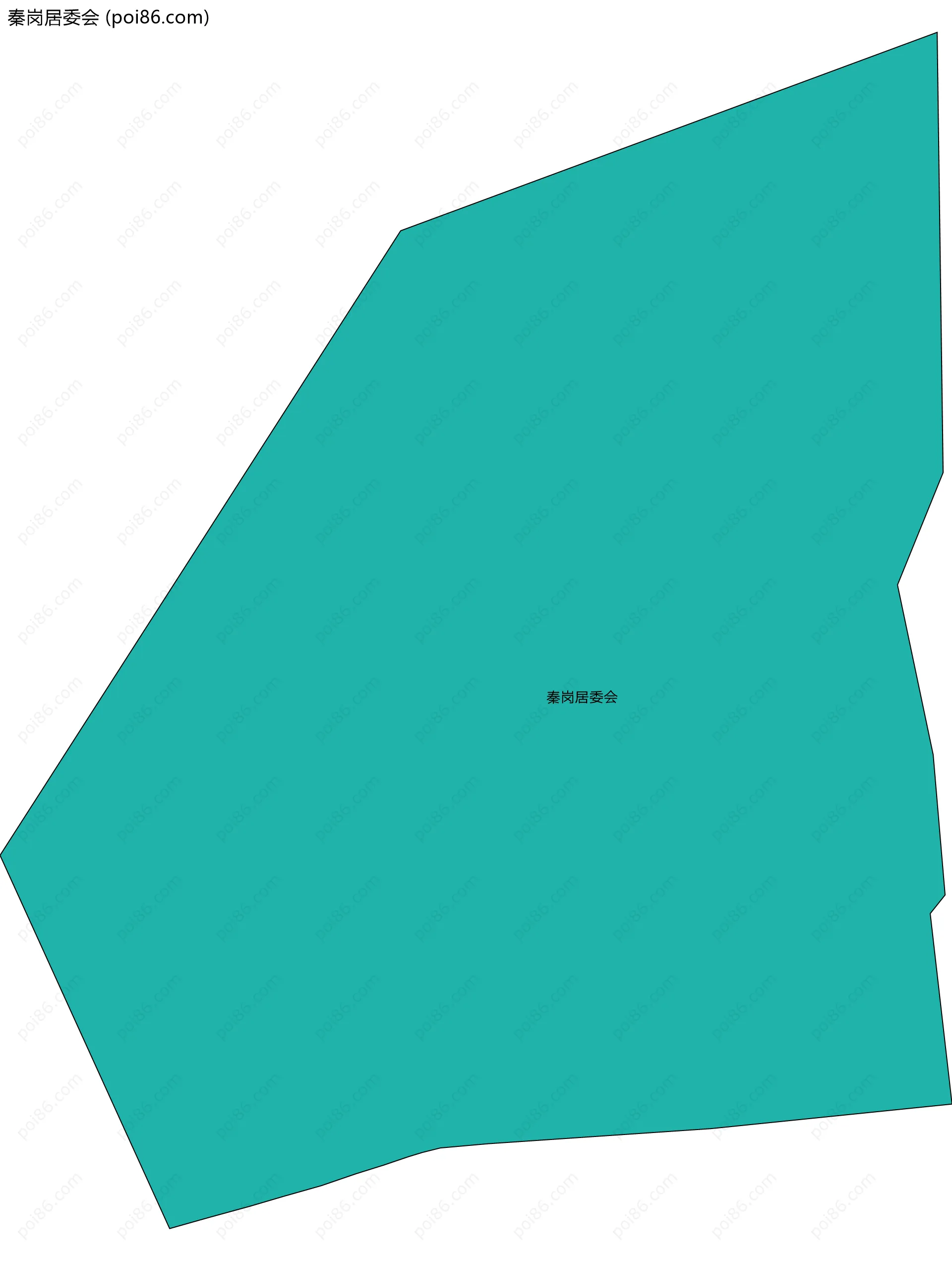 秦岗居委会边界地图