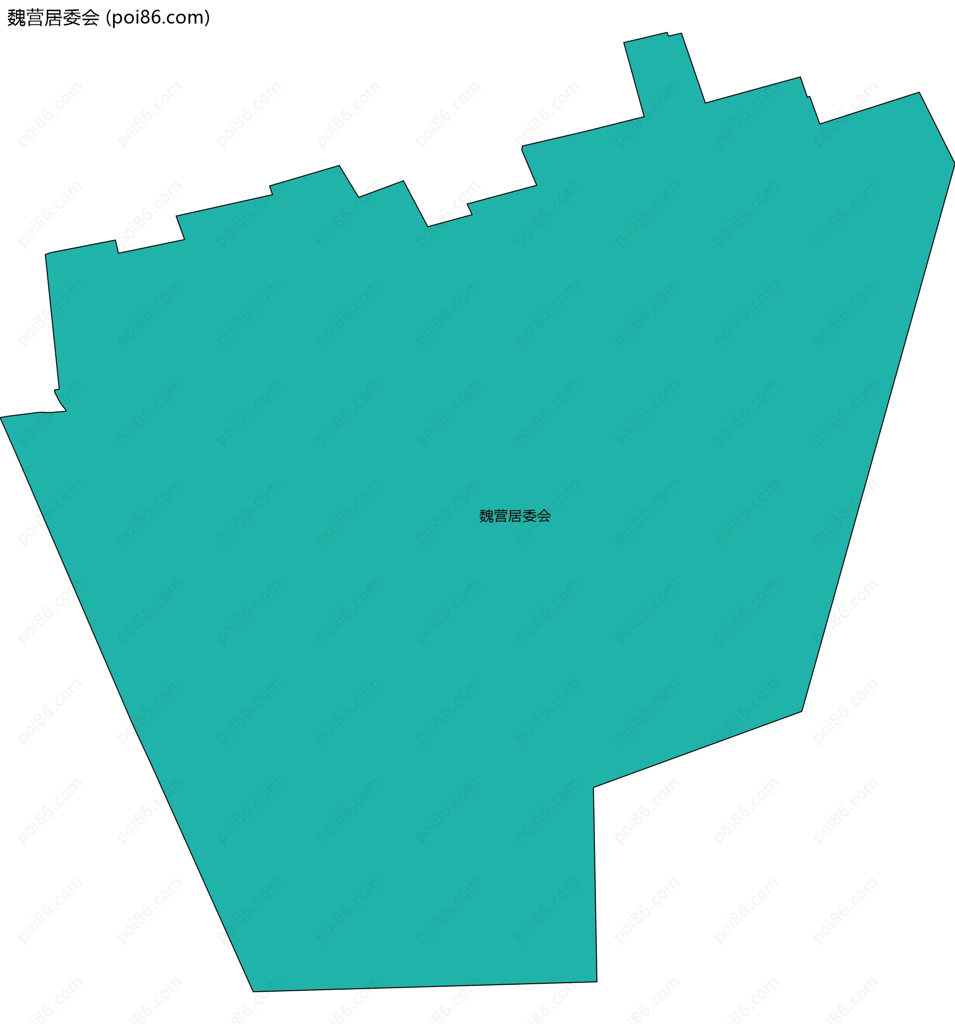 魏营居委会边界地图