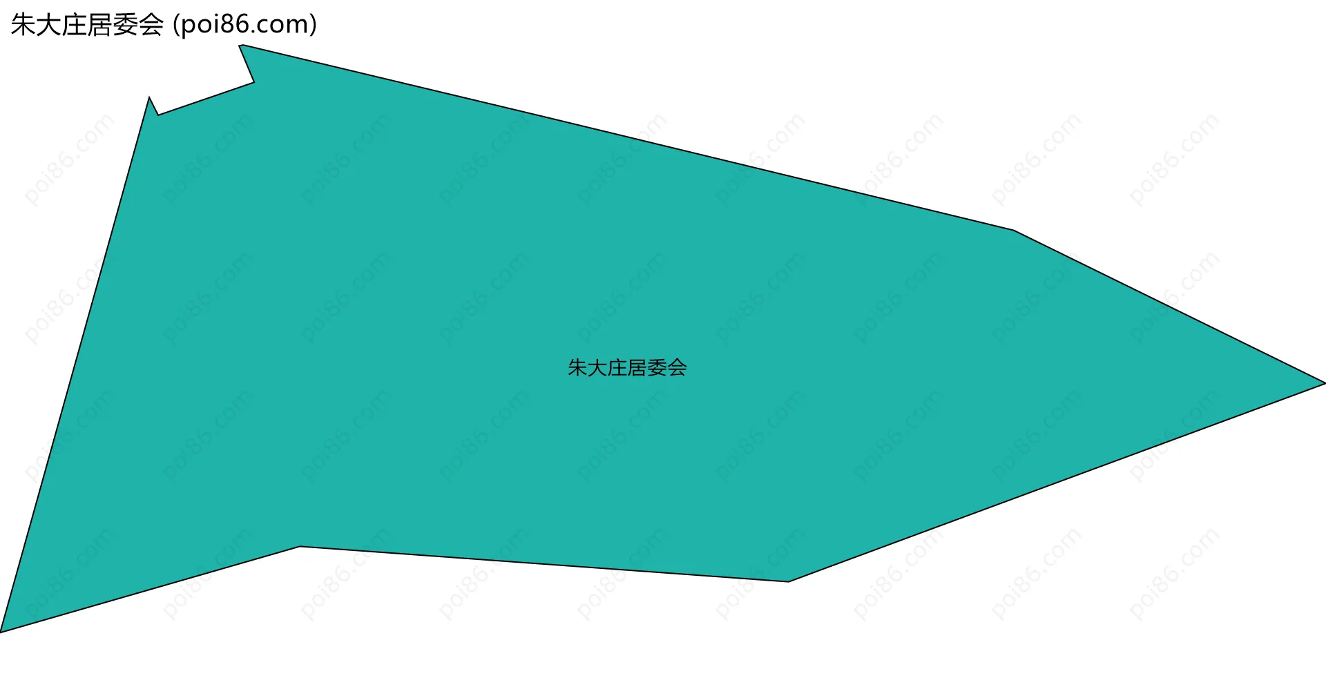 朱大庄居委会边界地图