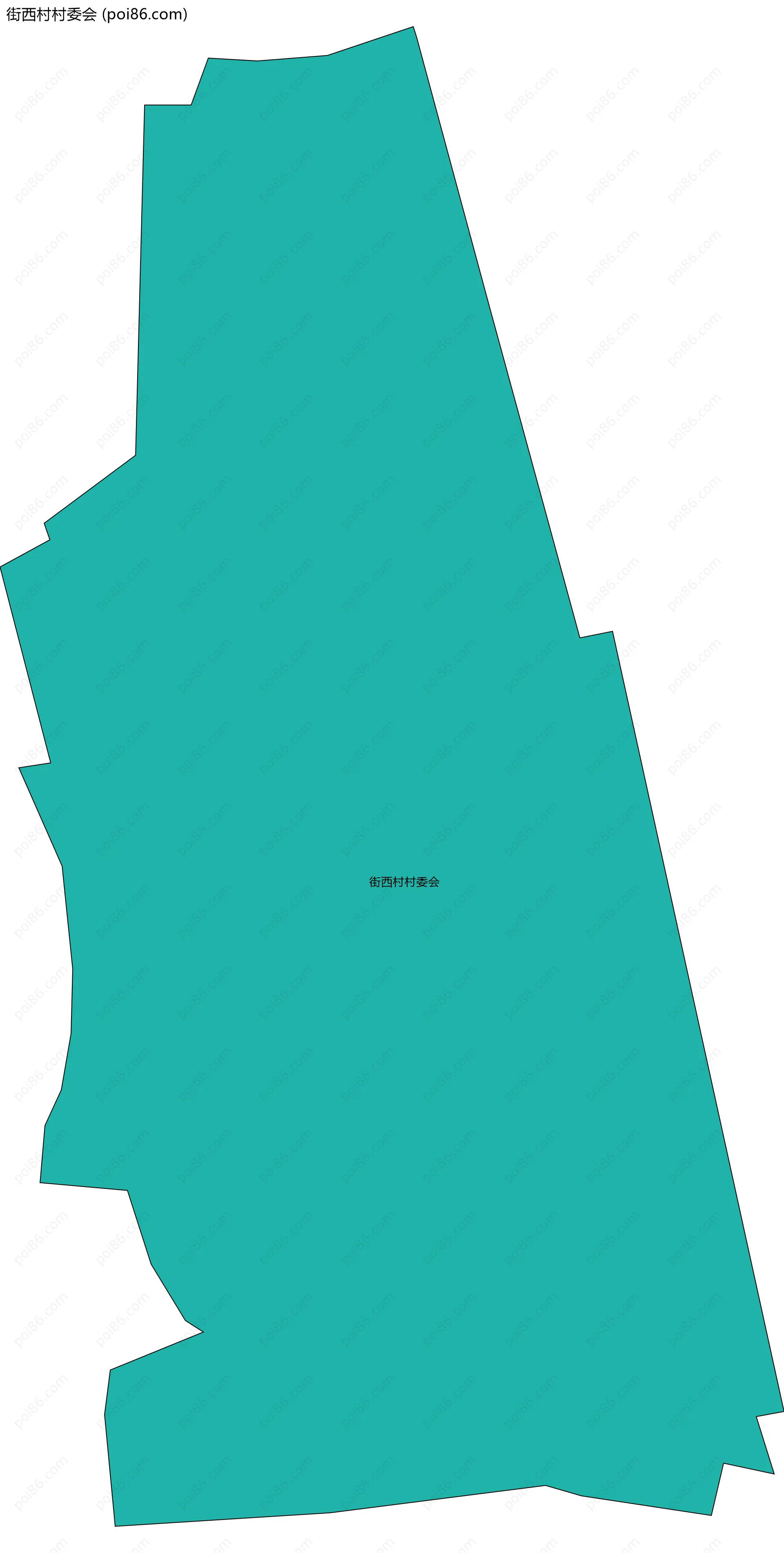 街西村村委会边界地图