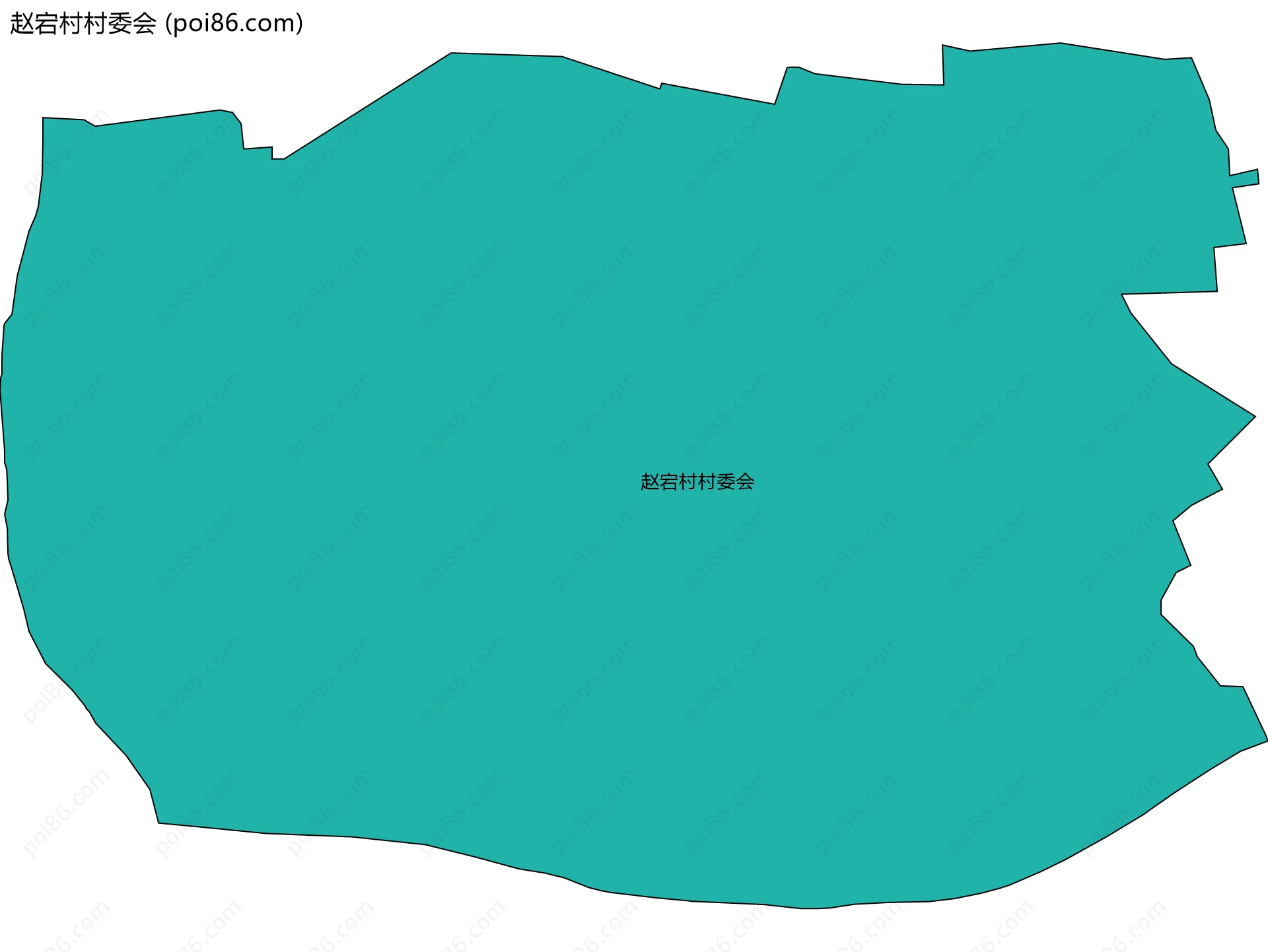 赵宕村村委会边界地图