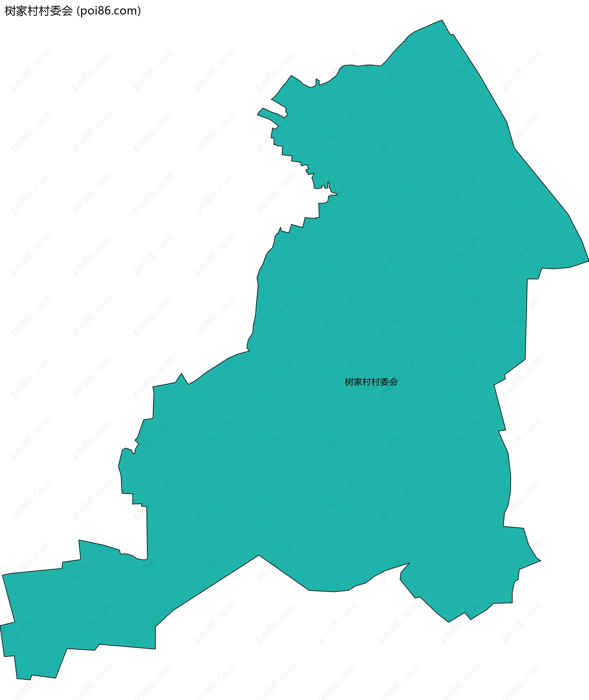 树家村村委会边界地图