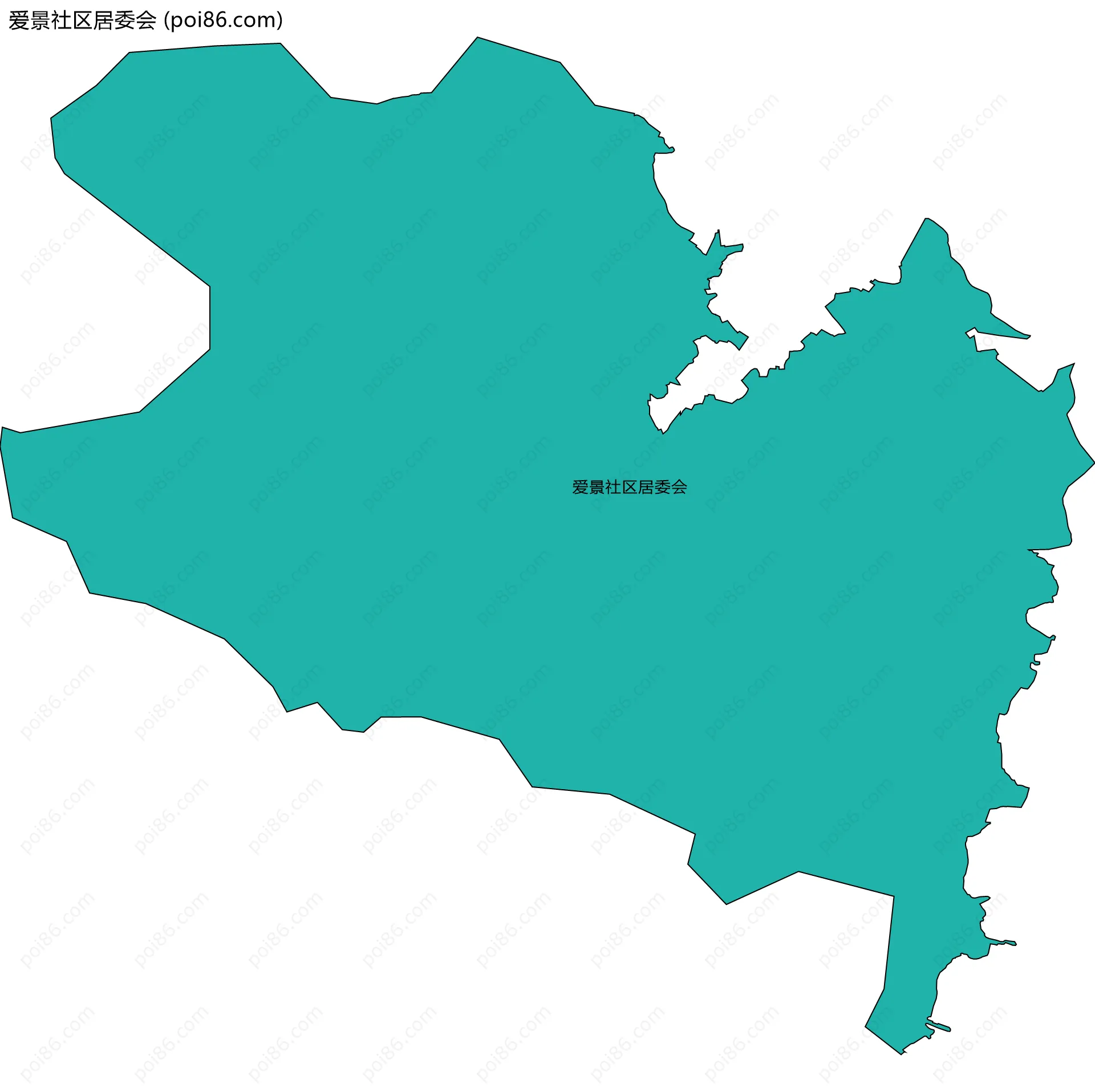 爱景社区居委会边界地图