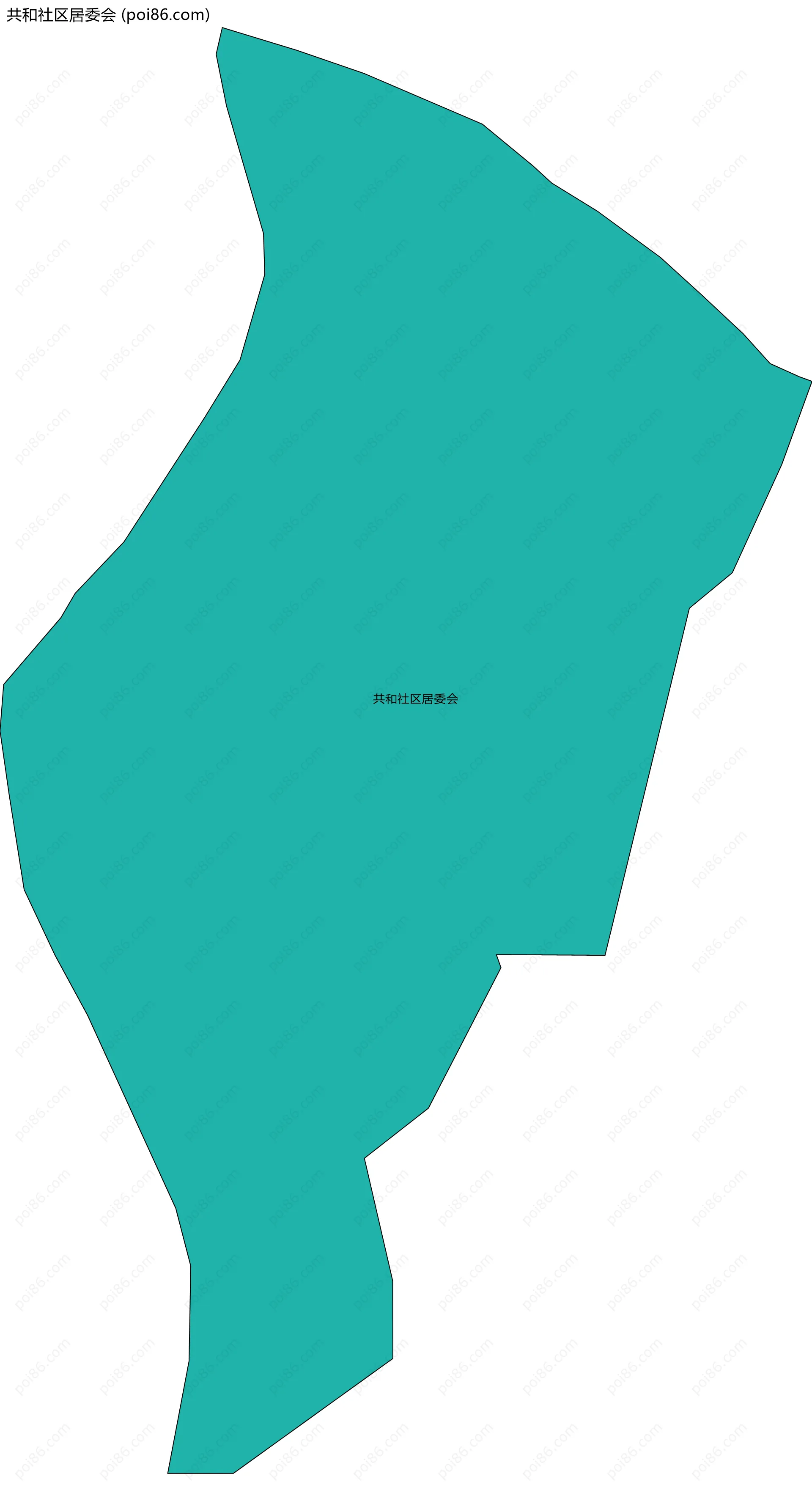 共和社区居委会边界地图