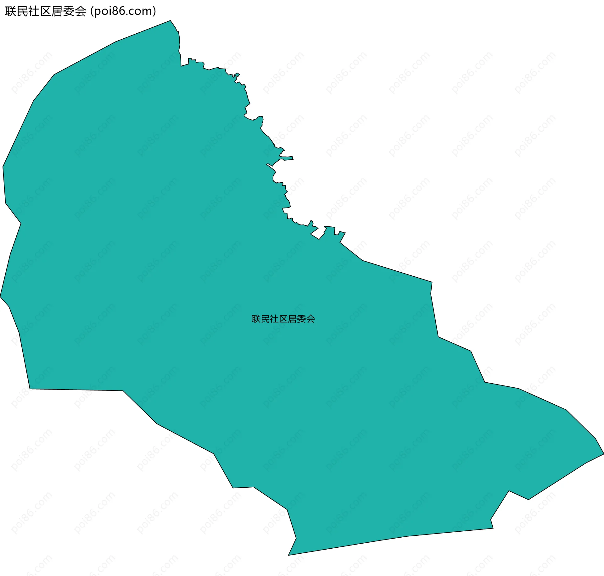 联民社区居委会边界地图