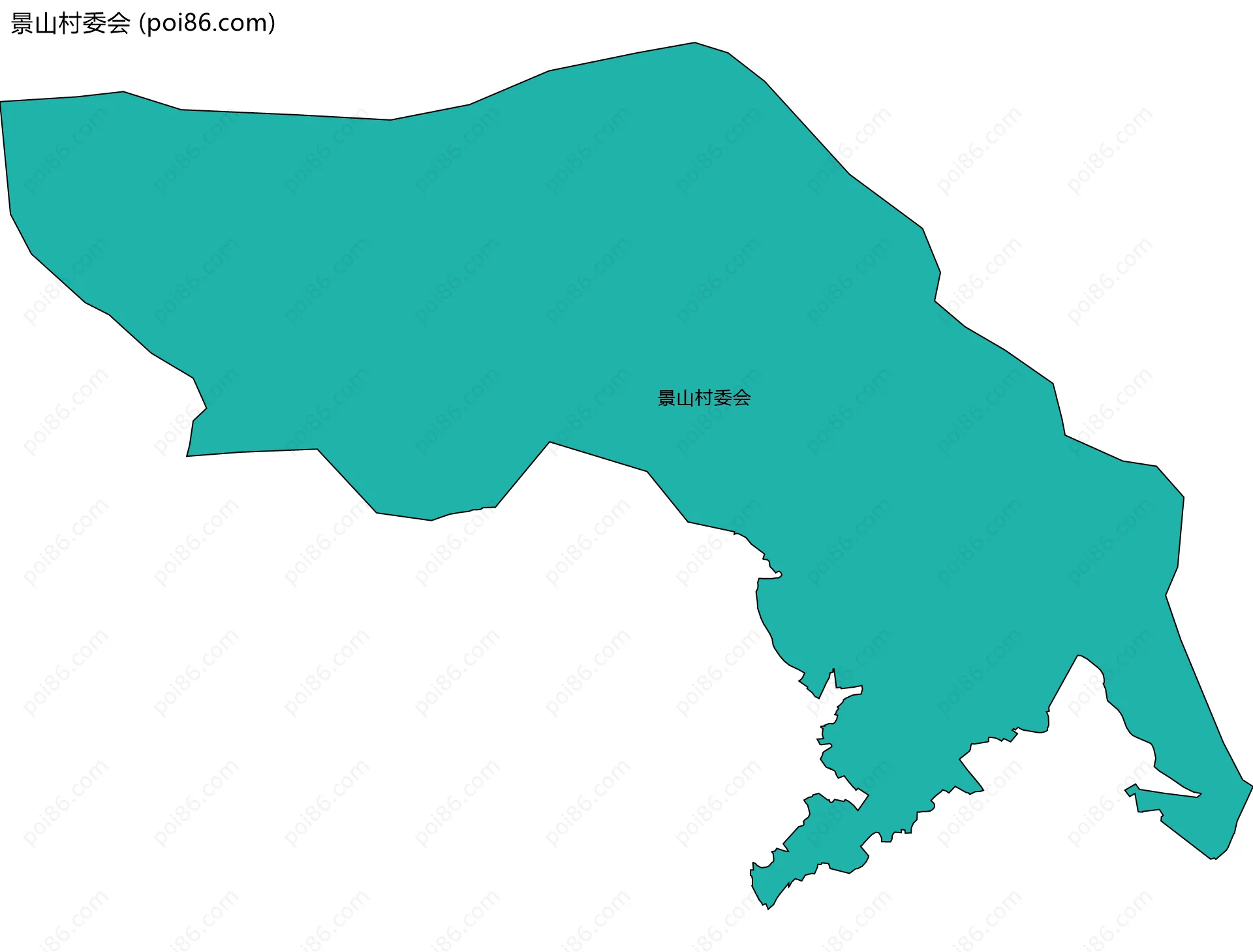 景山村委会边界地图