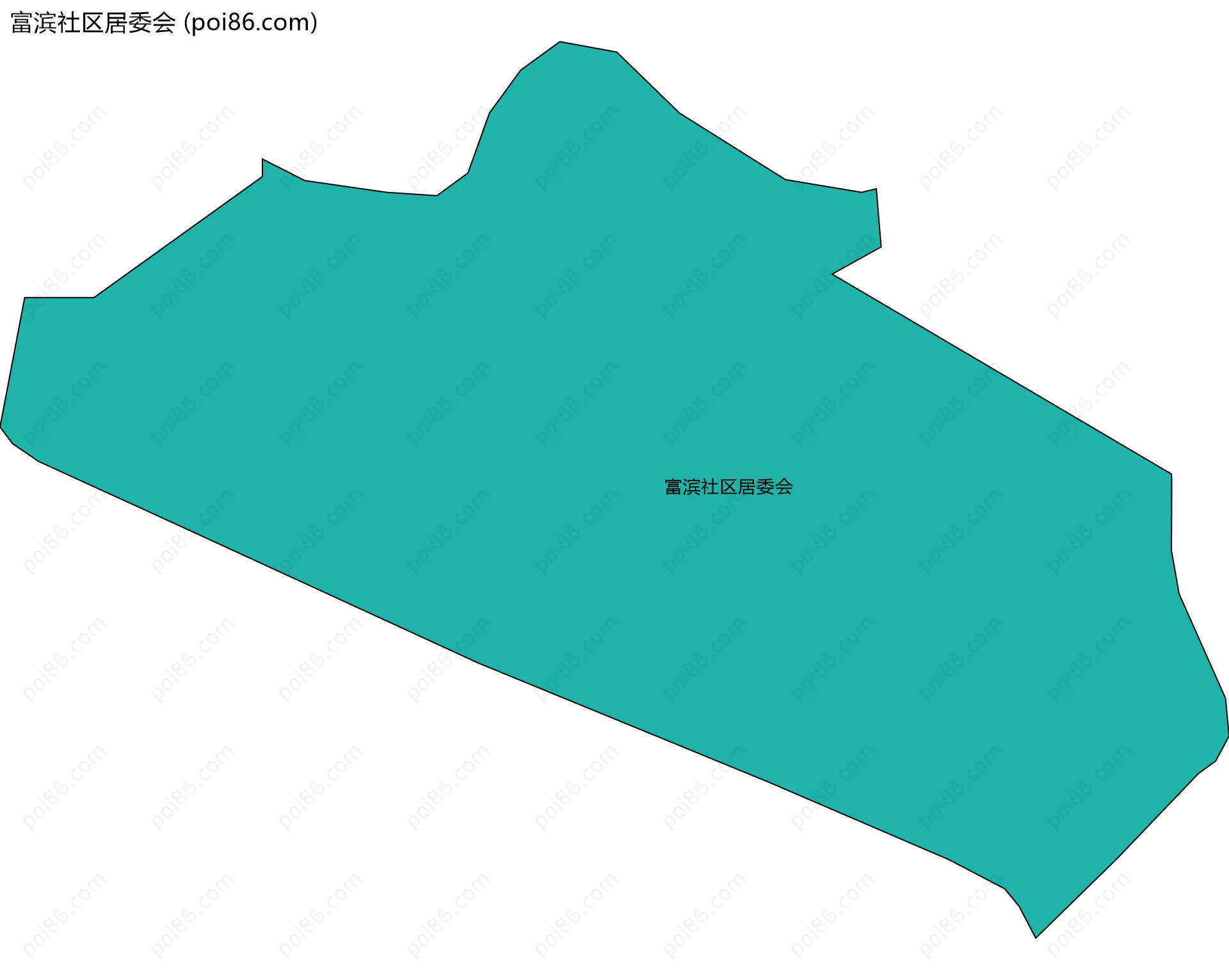 富滨社区居委会边界地图