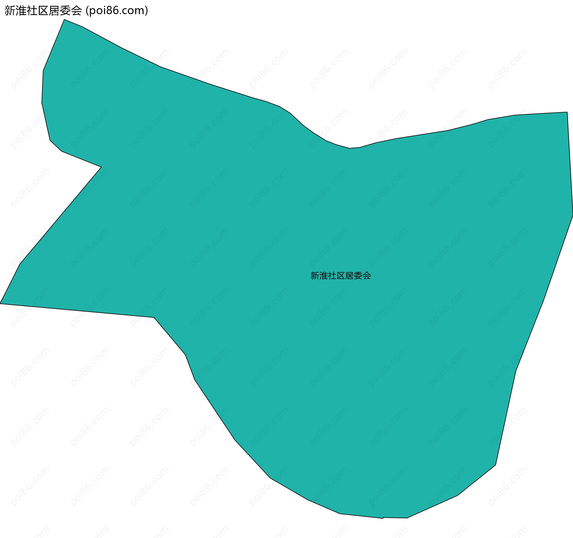 新淮社区居委会边界地图