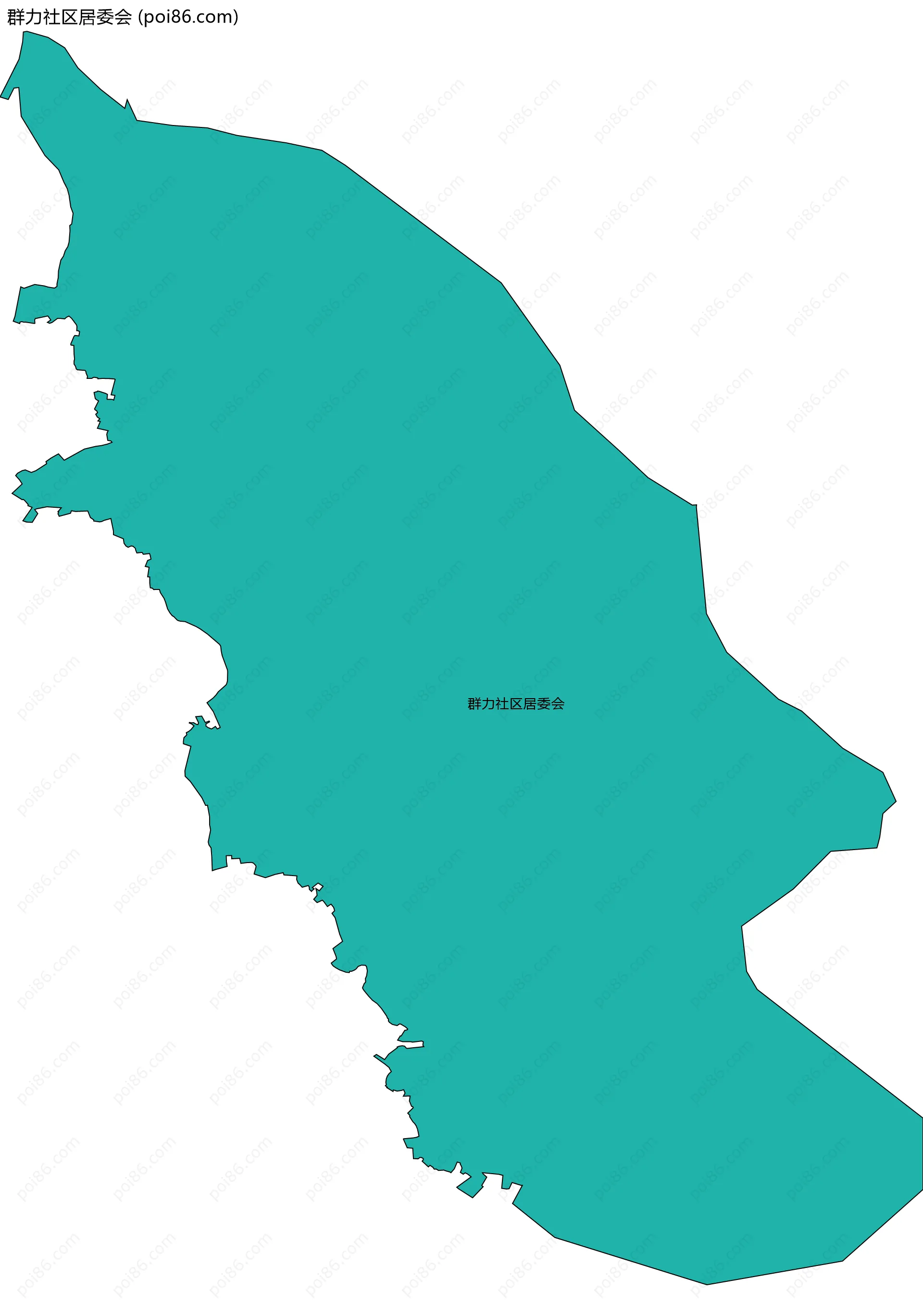 群力社区居委会边界地图