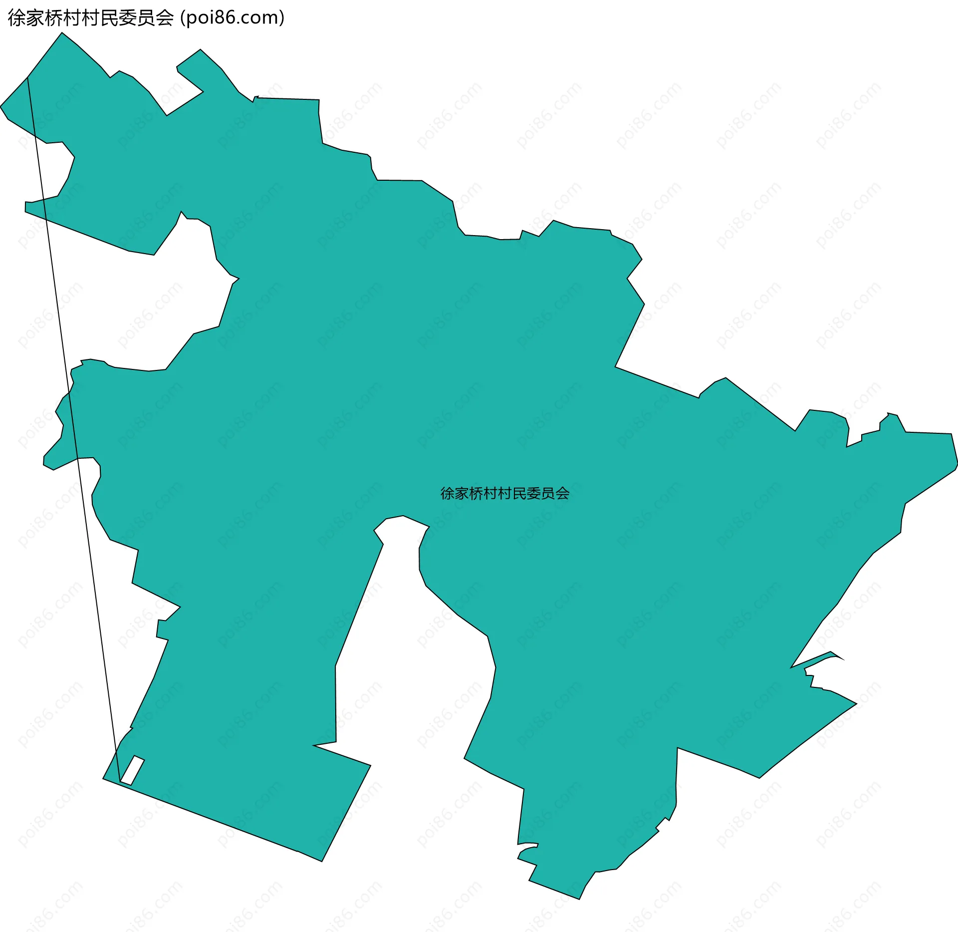 徐家桥村村民委员会边界地图