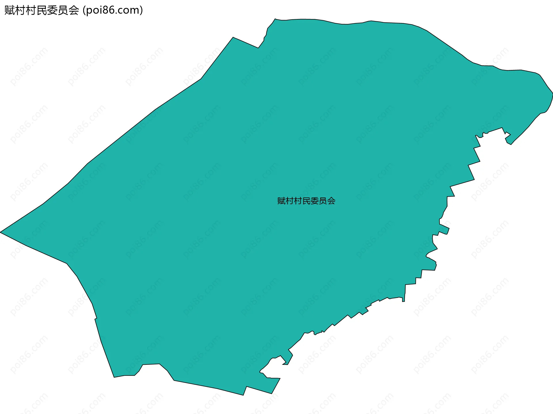 赋村村民委员会边界地图