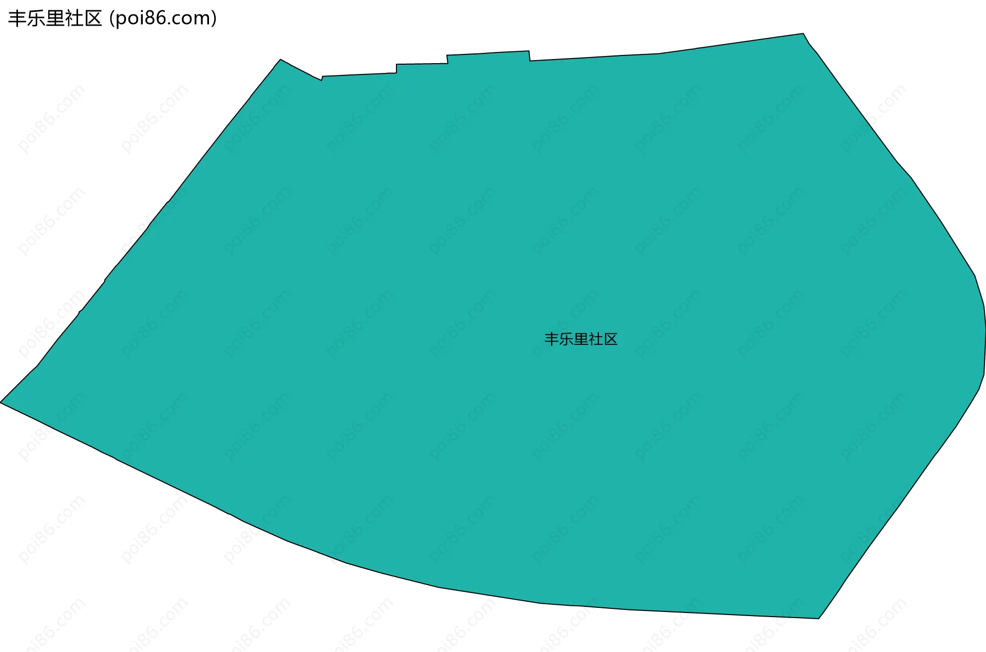 丰乐里社区边界地图