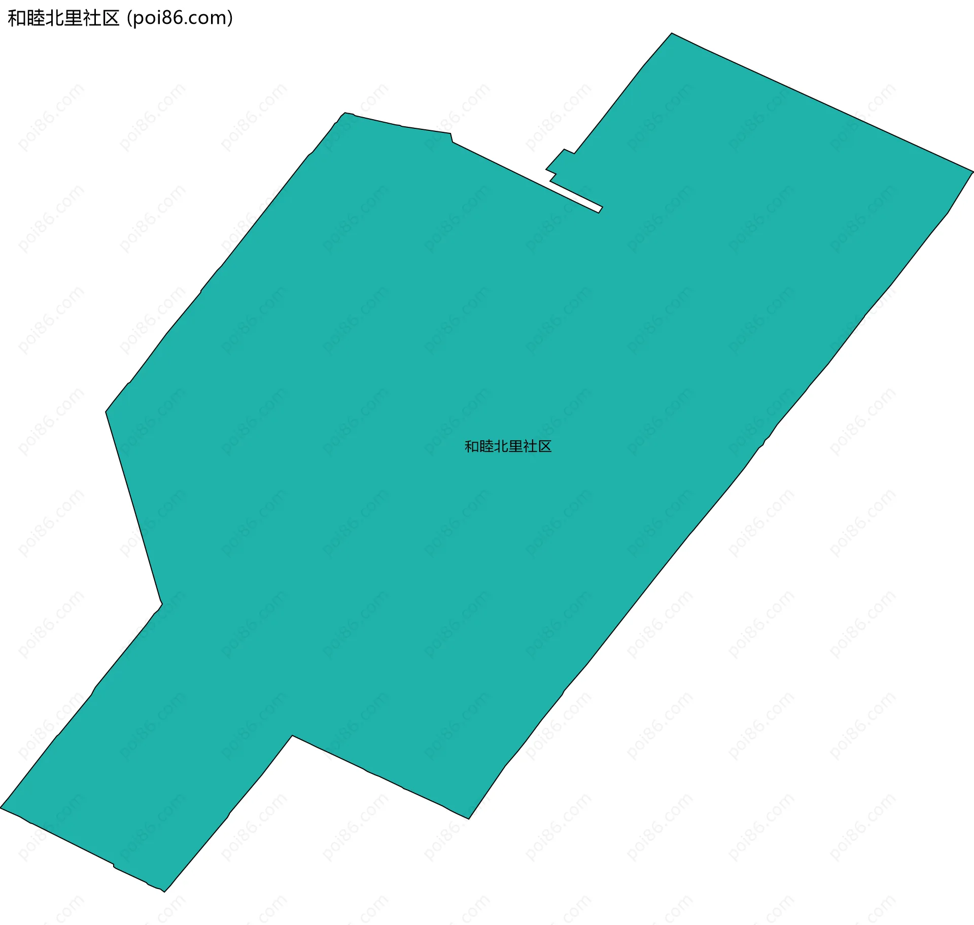 和睦北里社区边界地图