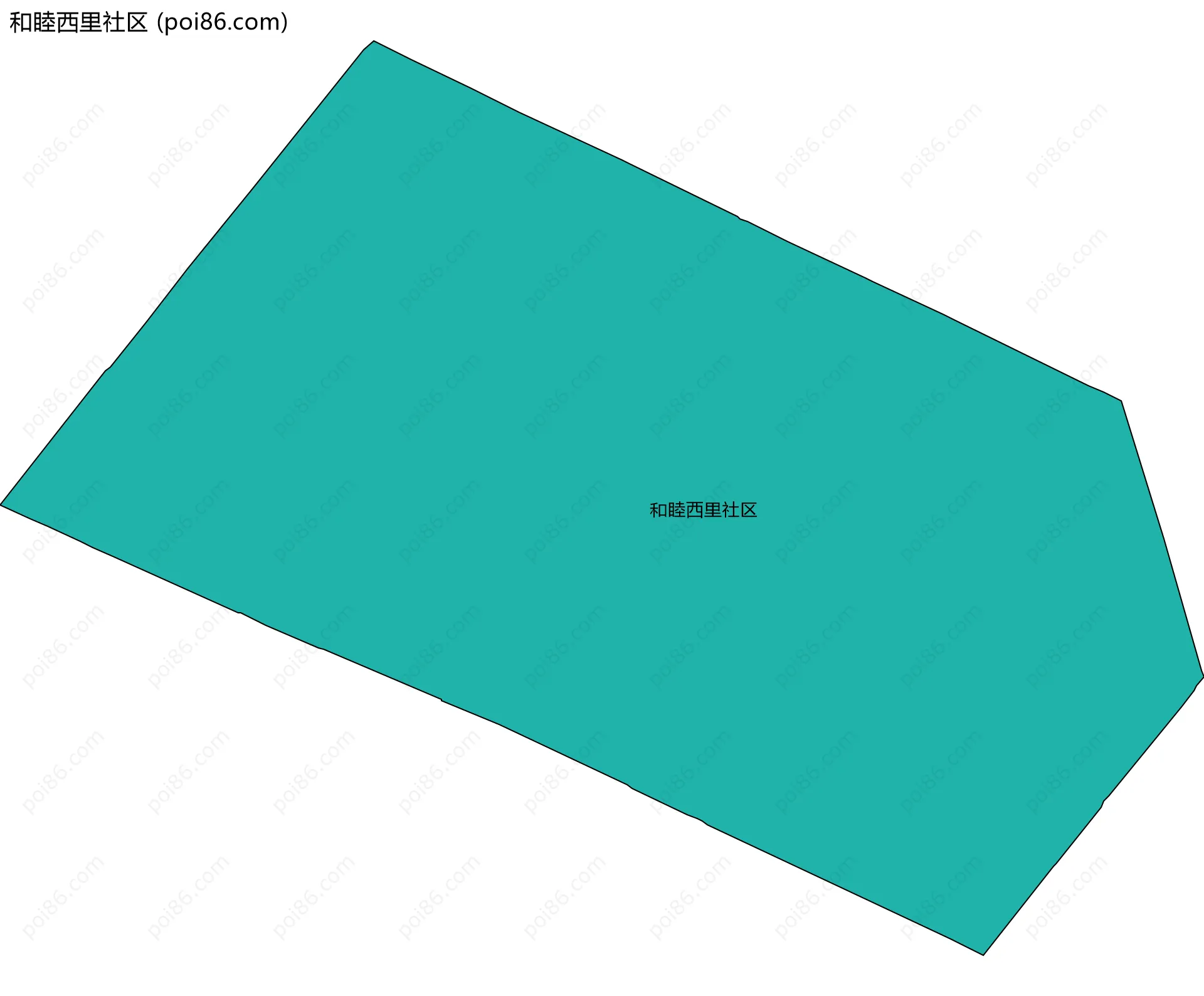 和睦西里社区边界地图