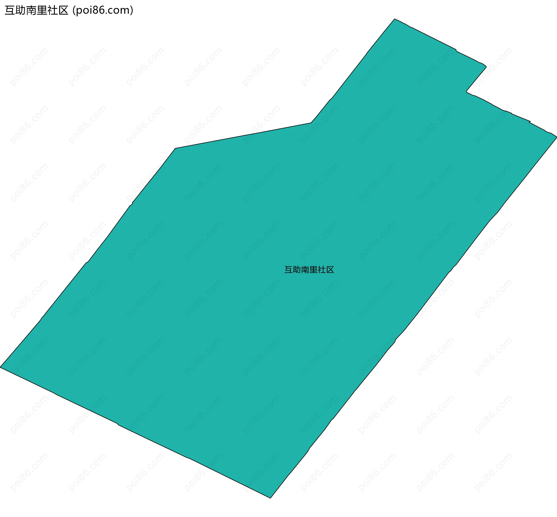 互助南里社区边界地图