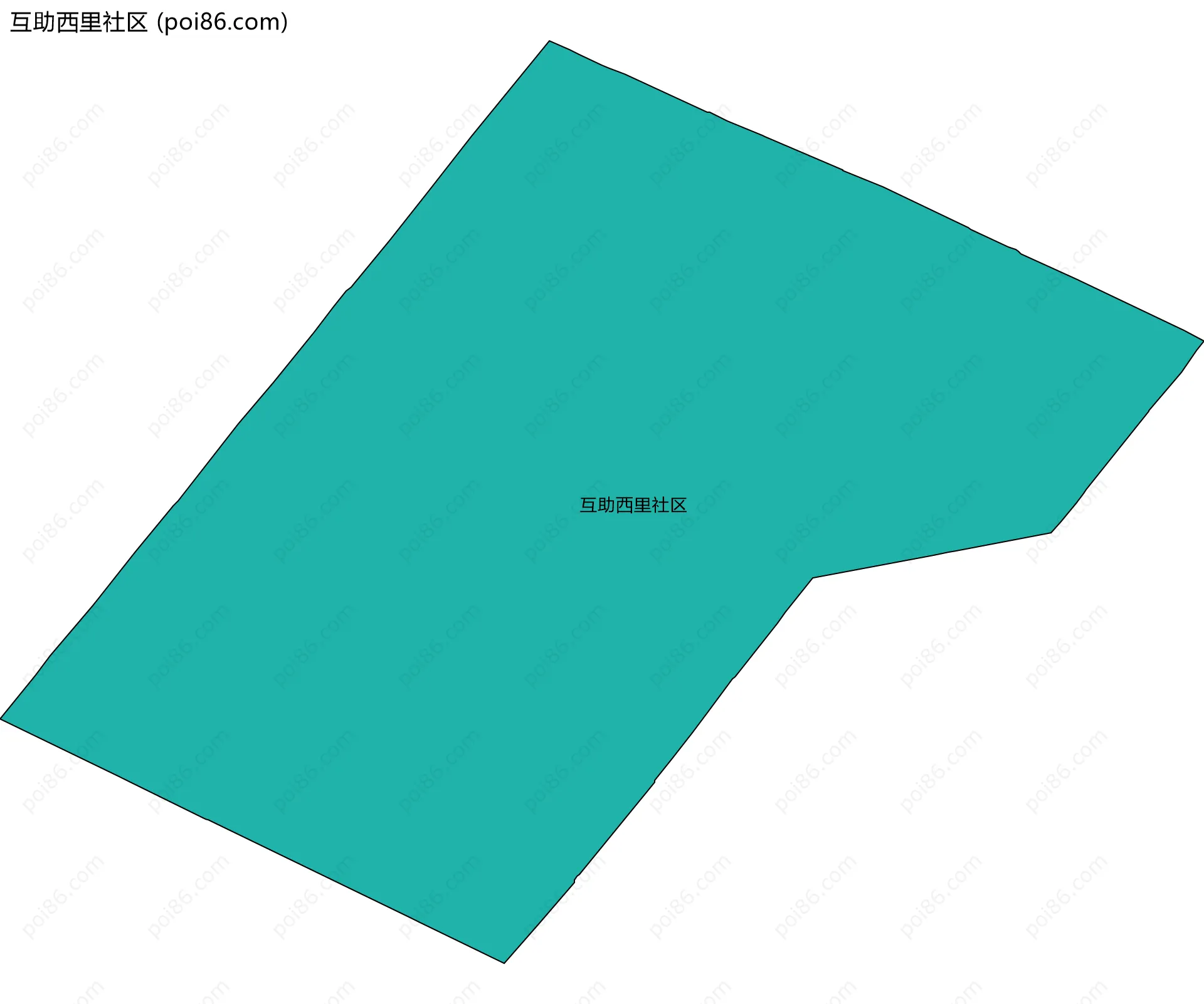 互助西里社区边界地图