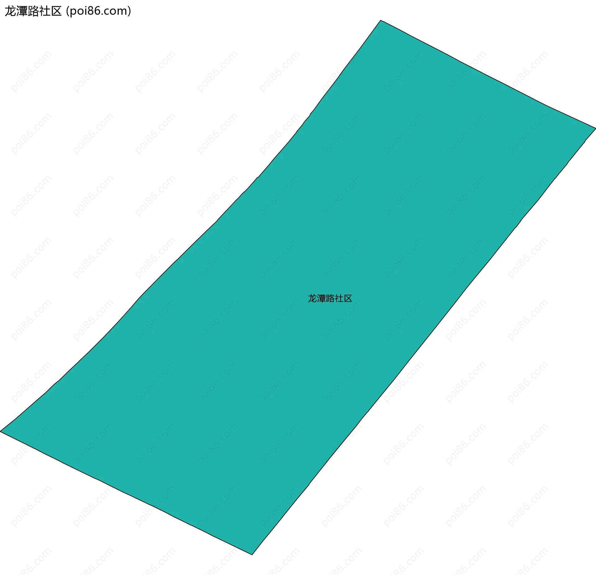 龙潭路社区边界地图