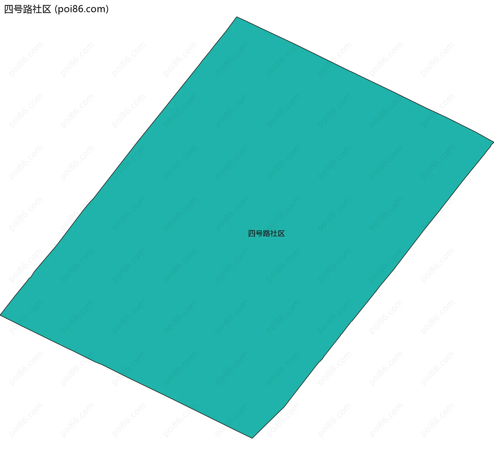 四号路社区边界地图