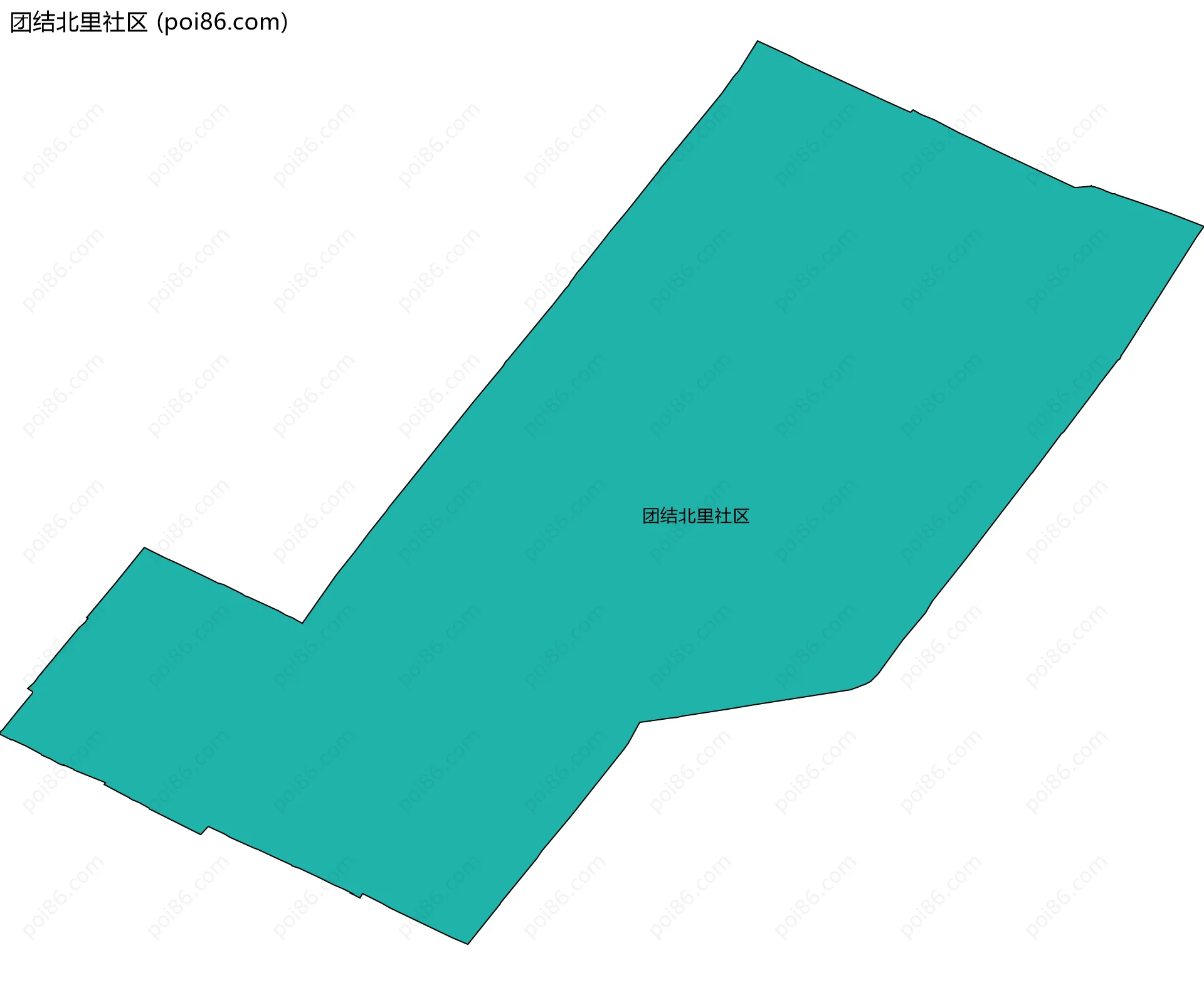 团结北里社区边界地图