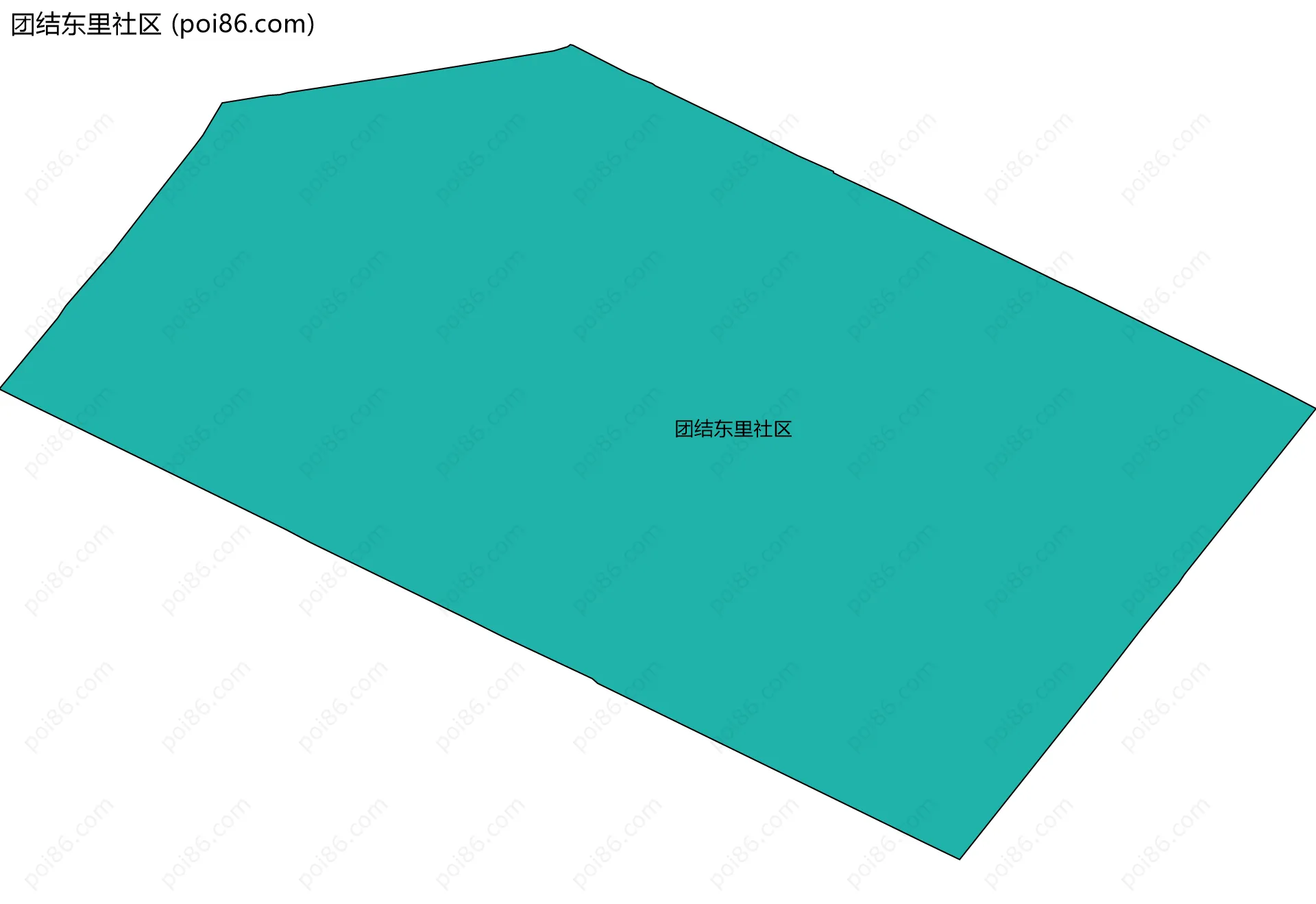 团结东里社区边界地图