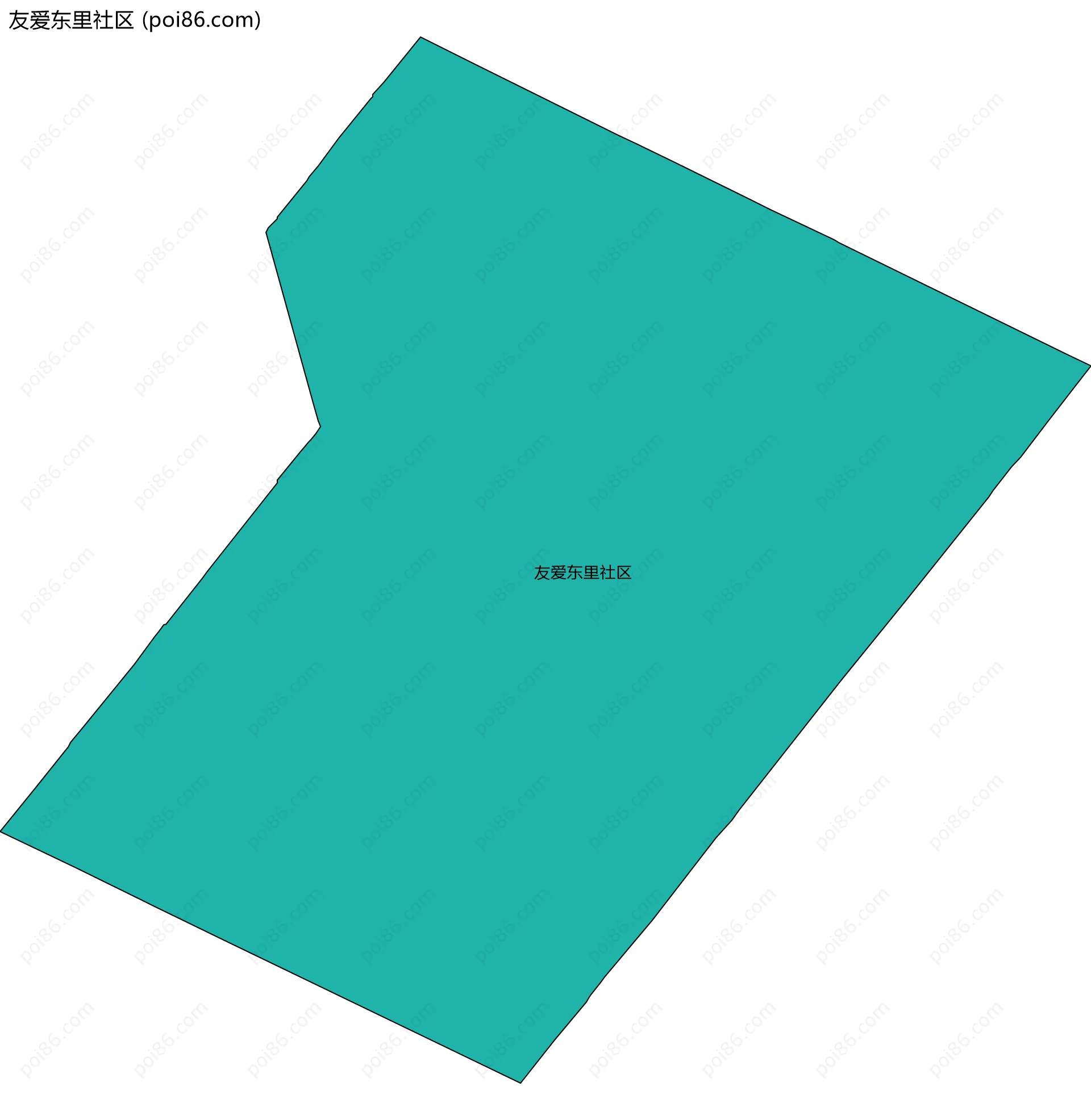 友爱东里社区边界地图