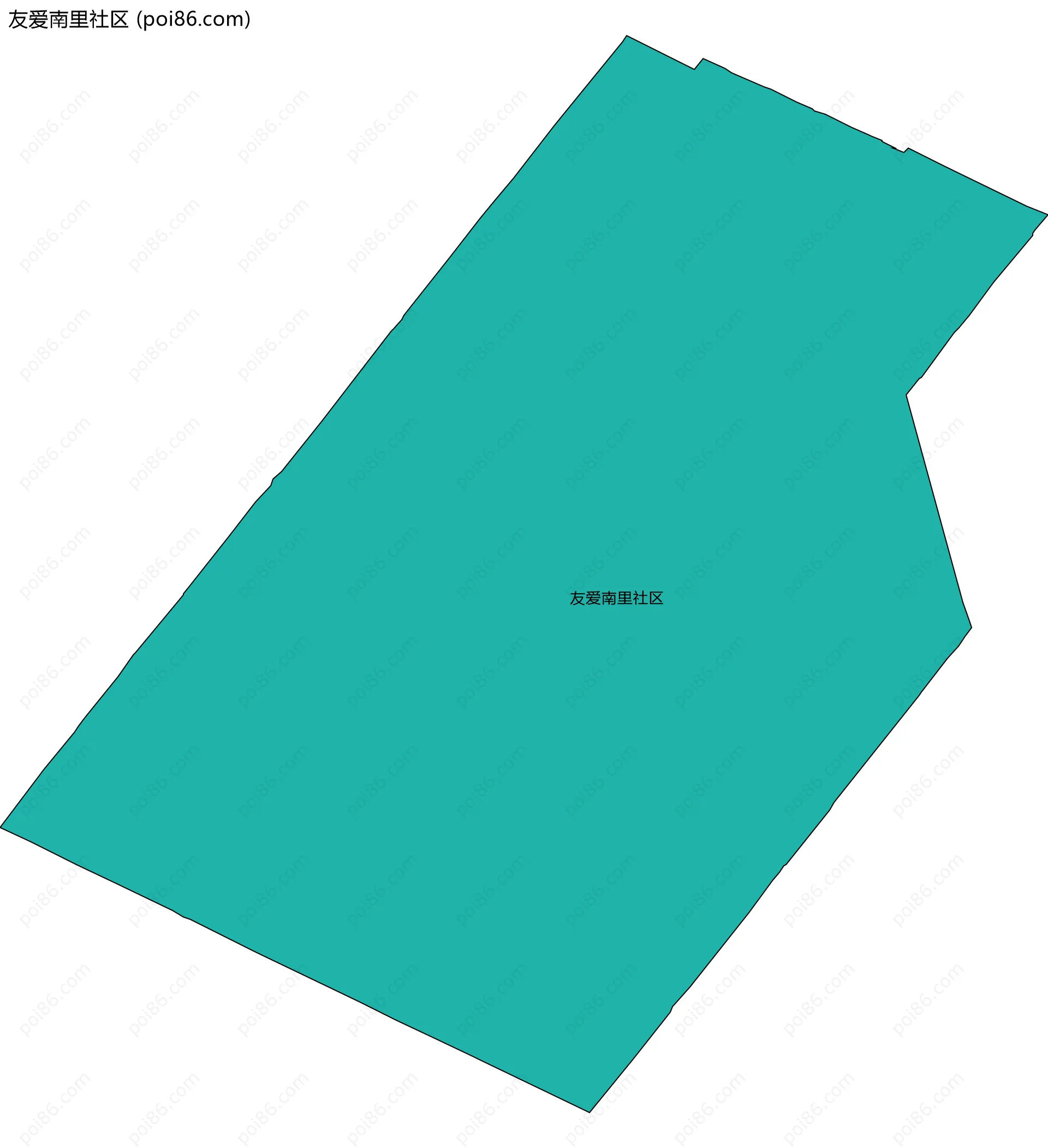友爱南里社区边界地图