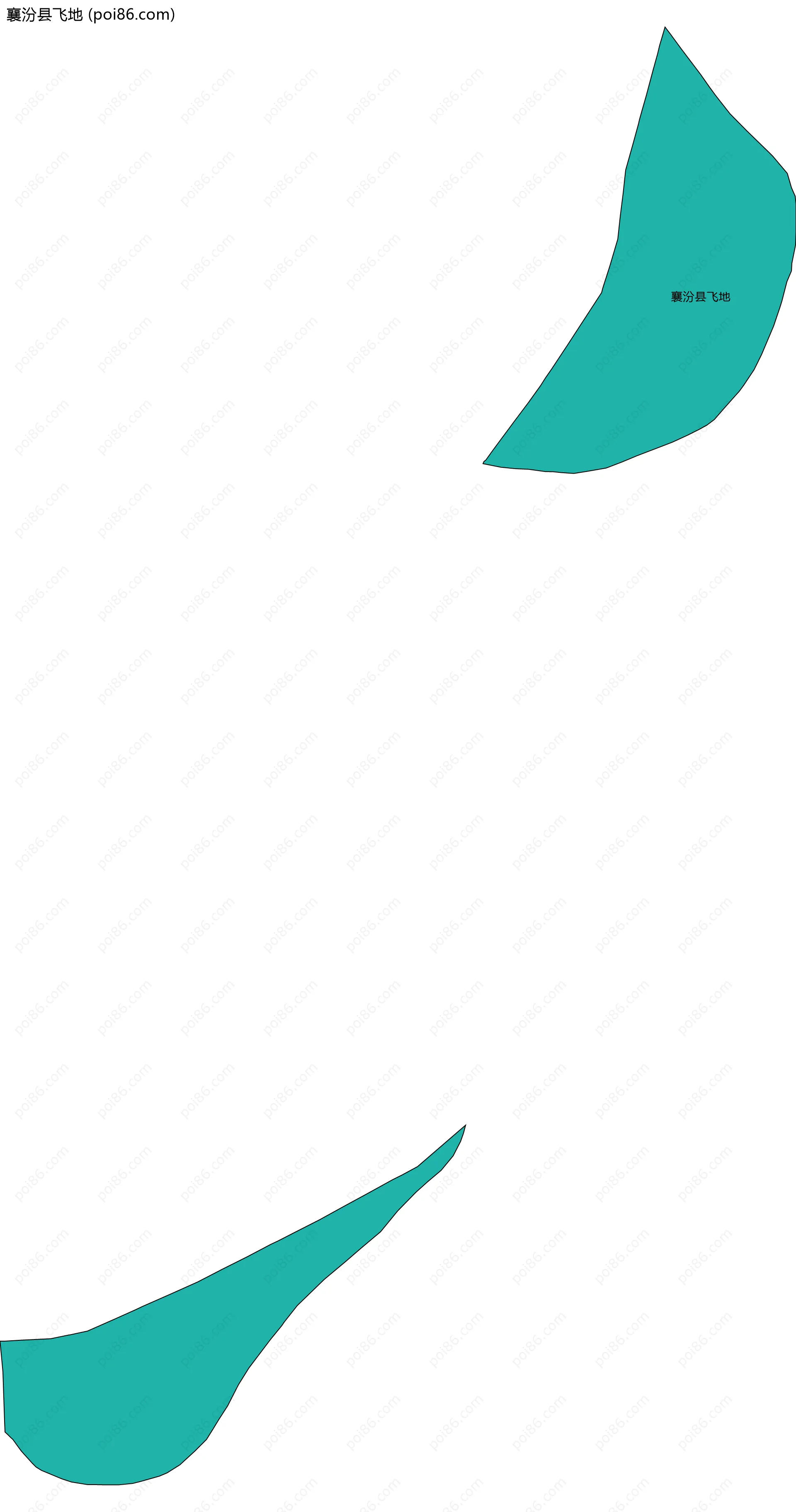 襄汾县飞地边界地图