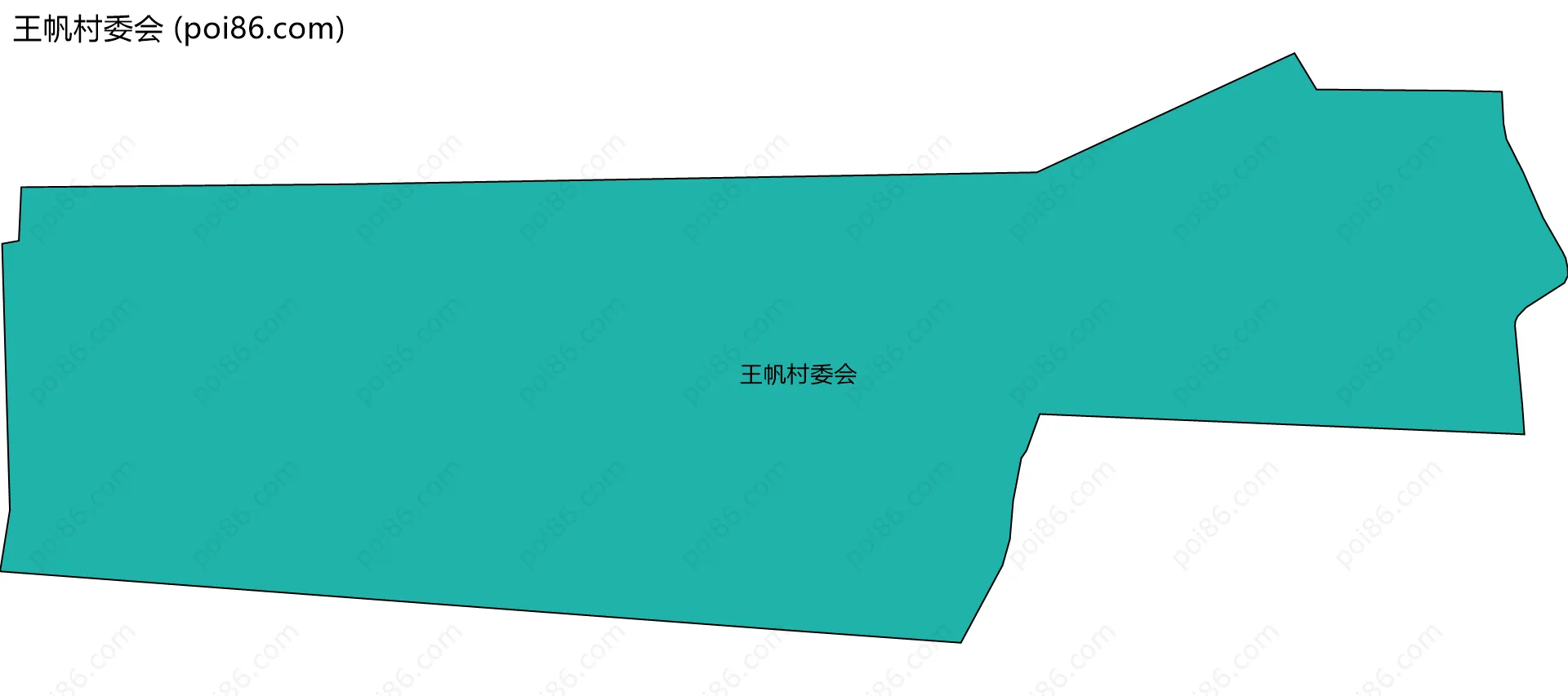 王帆村委会边界地图