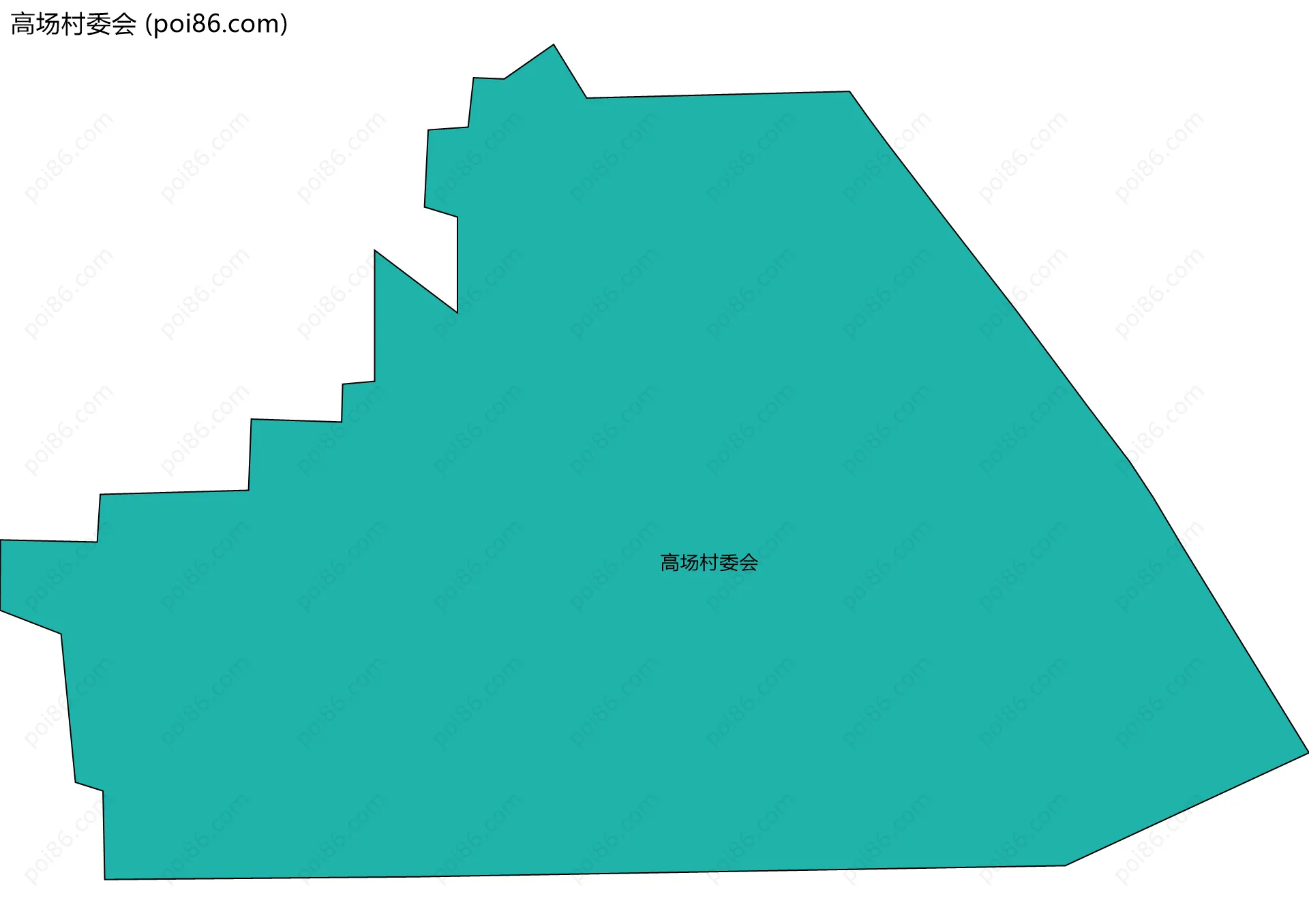 高场村委会边界地图