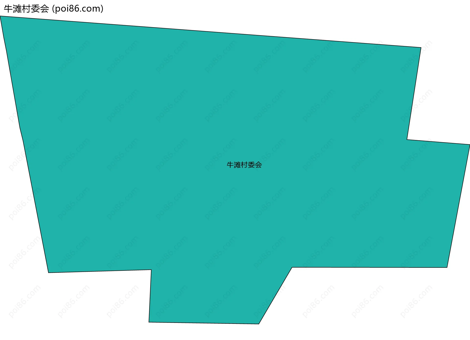 牛滩村委会边界地图