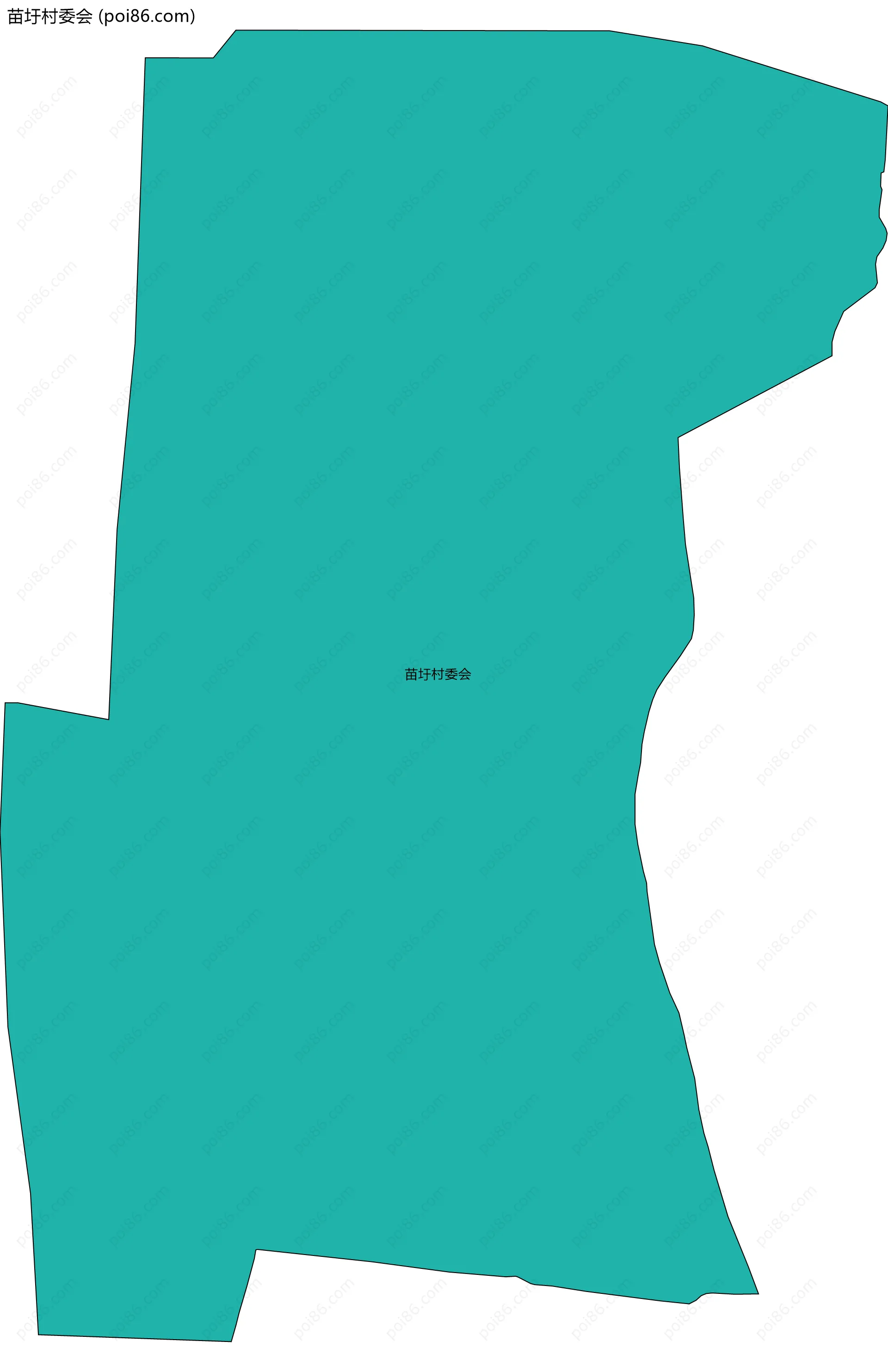 苗圩村委会边界地图