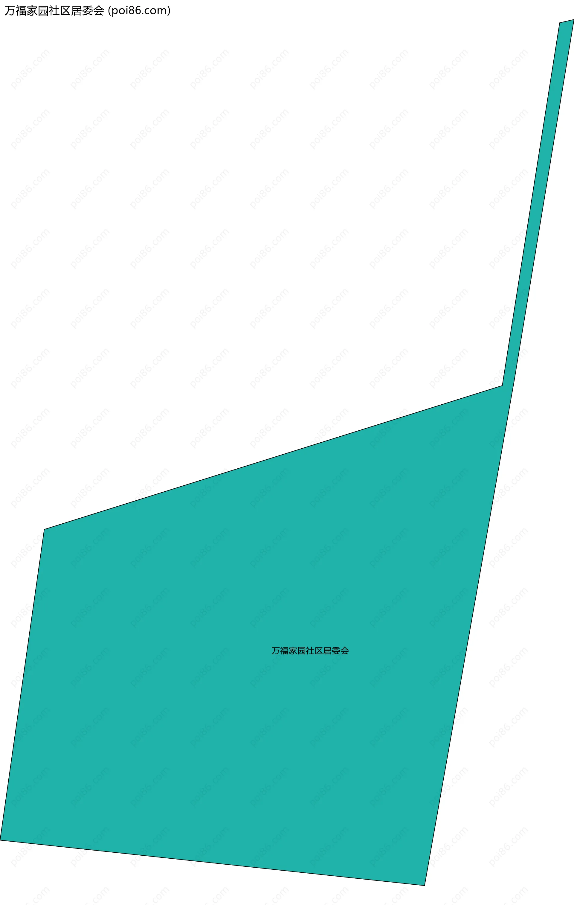 万福家园社区居委会边界地图