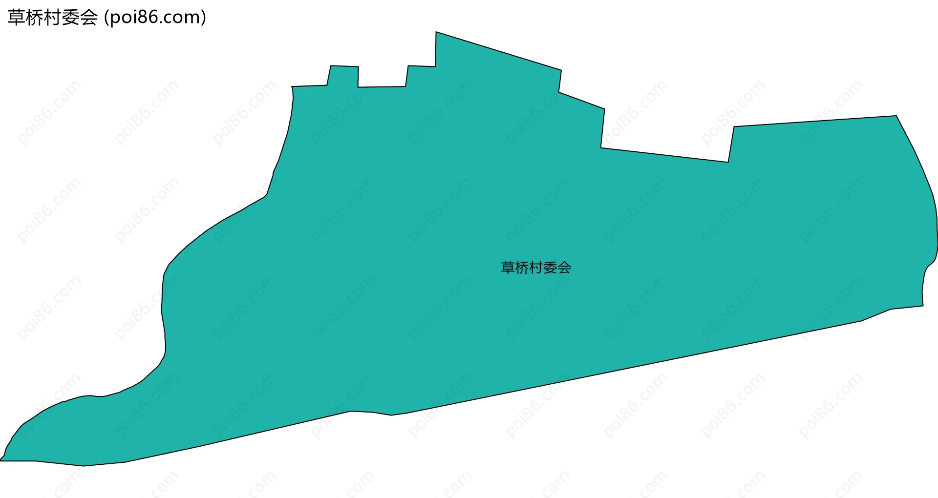 草桥村委会边界地图