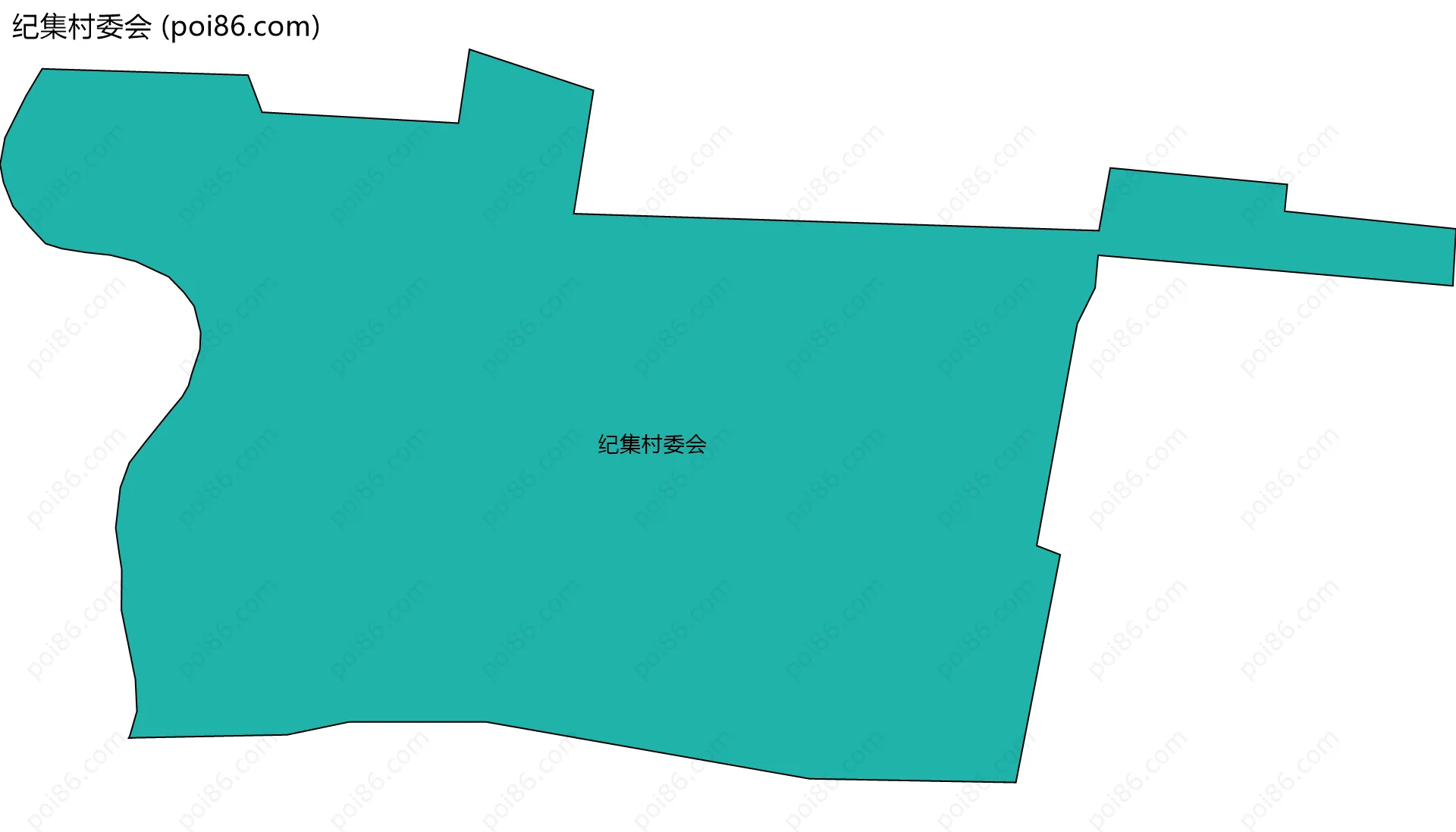 纪集村委会边界地图