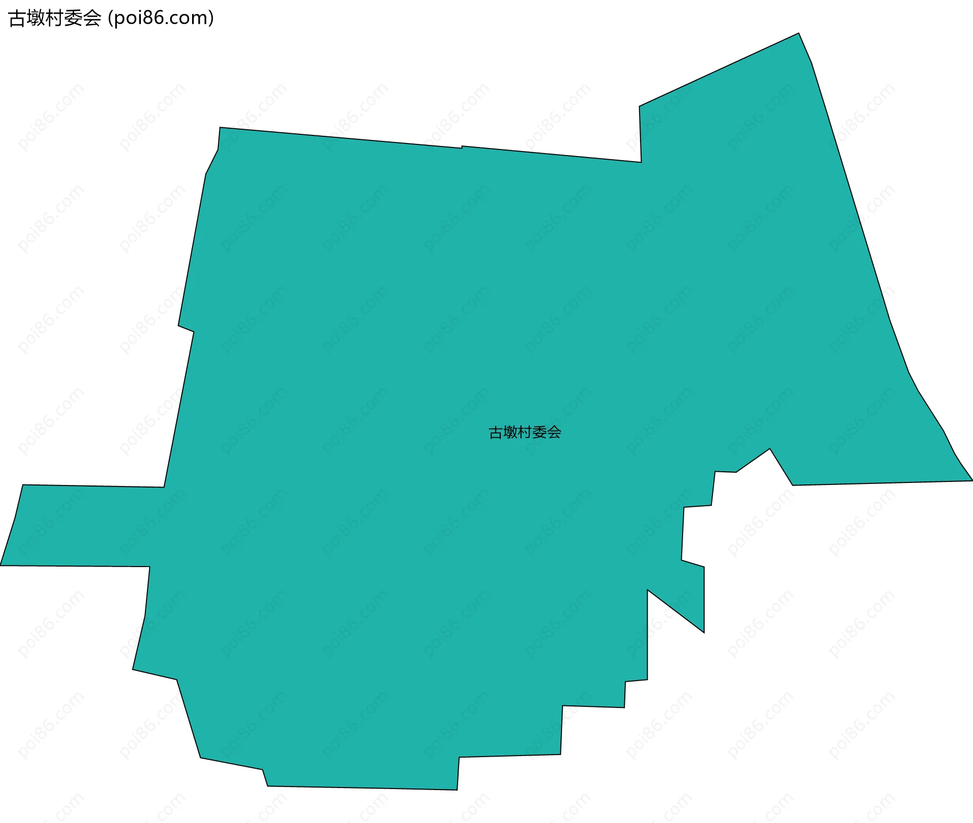 古墩村委会边界地图