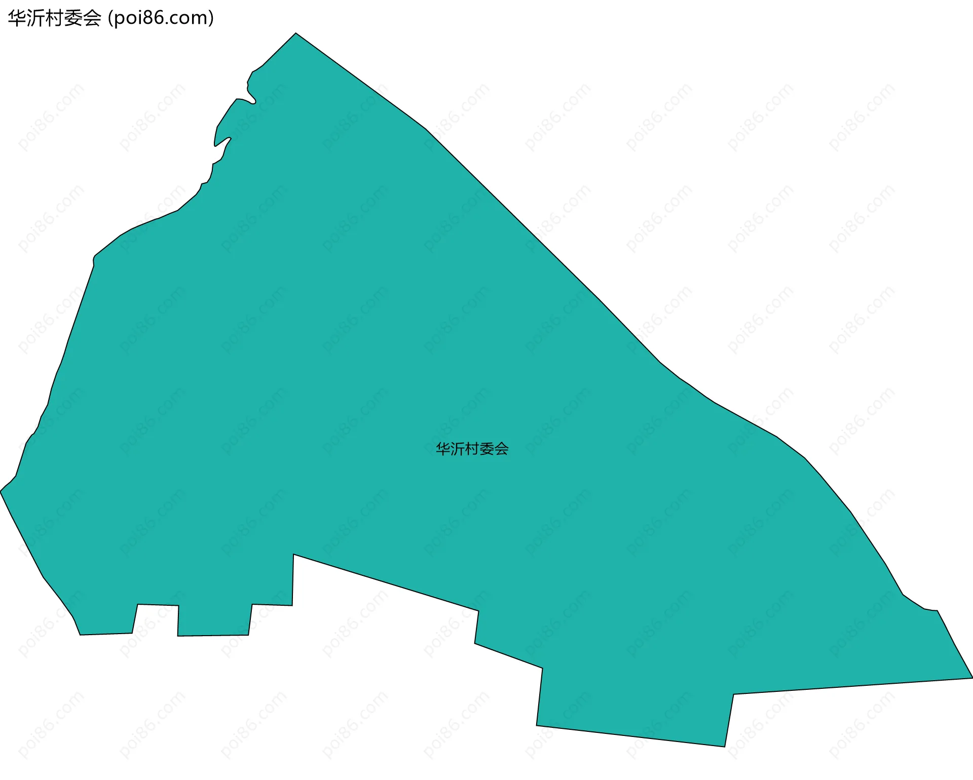 华沂村委会边界地图