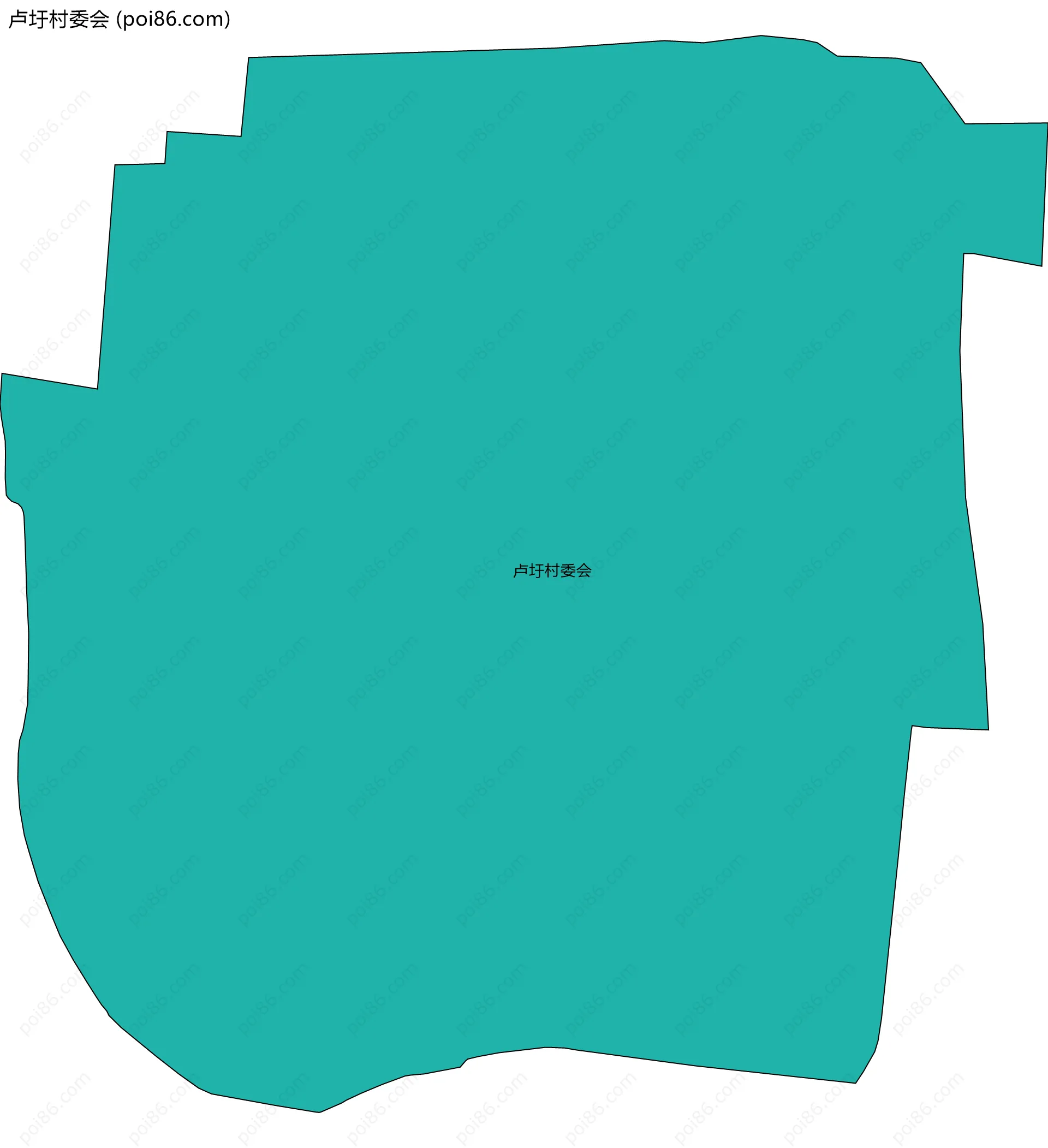 卢圩村委会边界地图