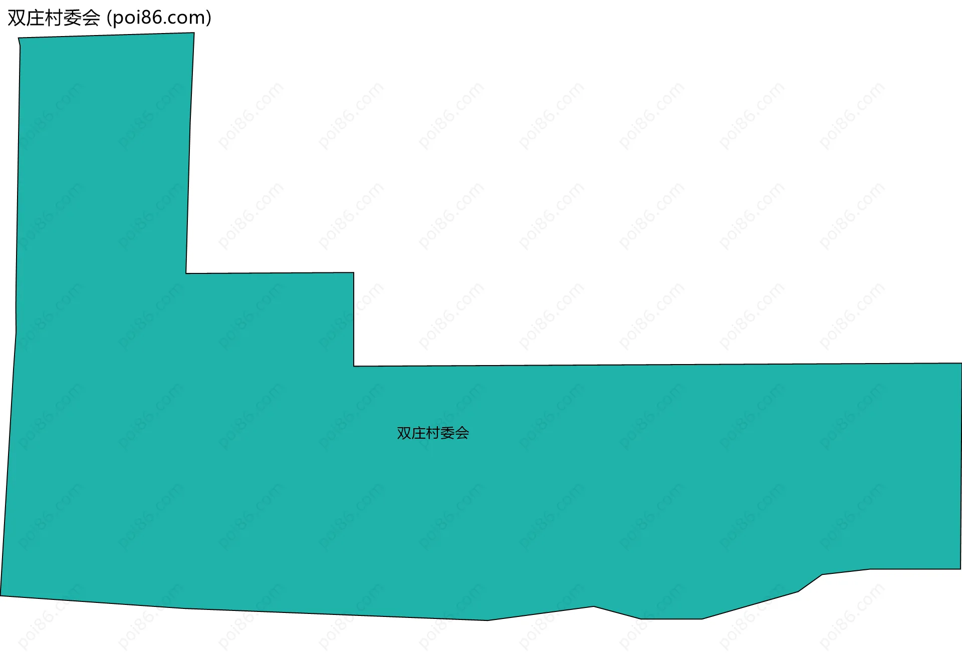 双庄村委会边界地图